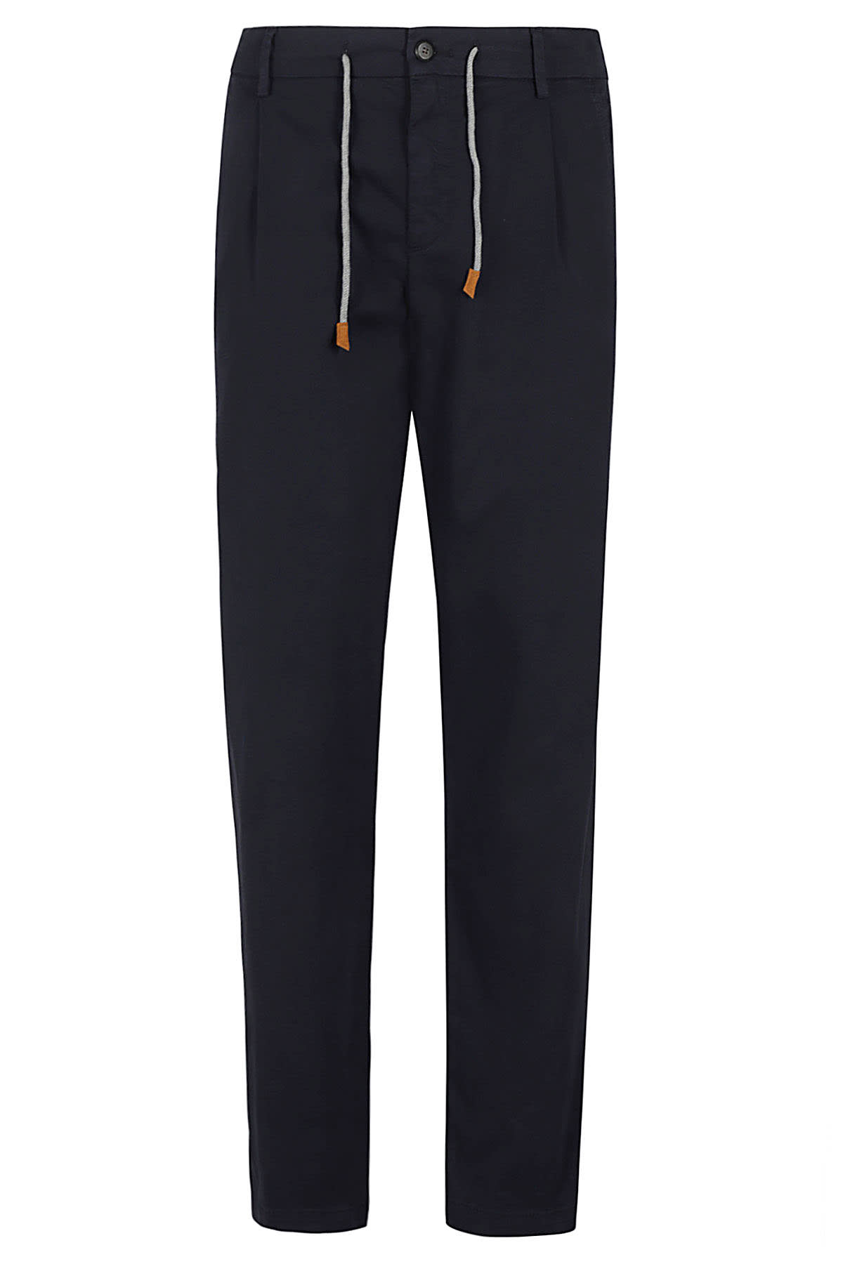 Shop Eleventy Pantalone Jogger Elasticatura In Blu