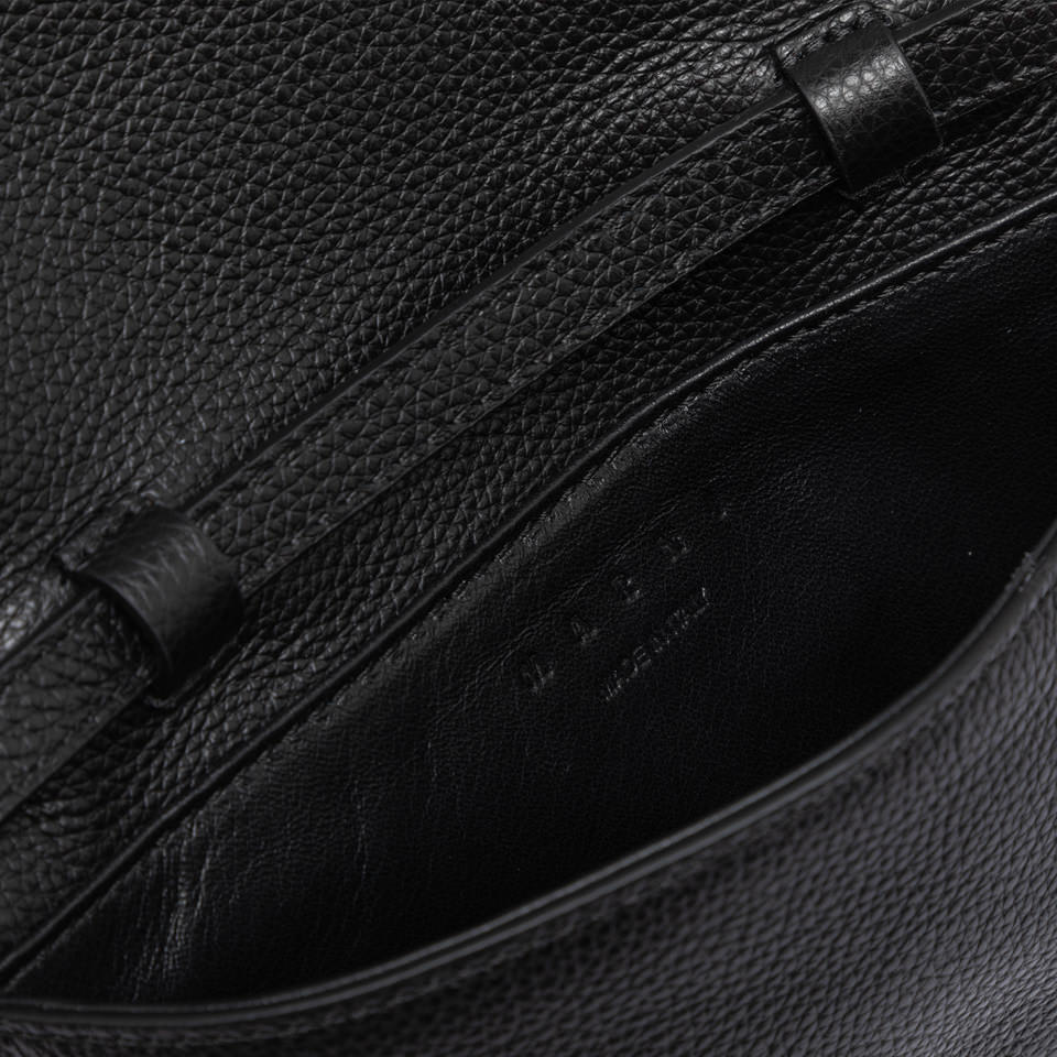 Marni Mending Shoulder Bag In Black