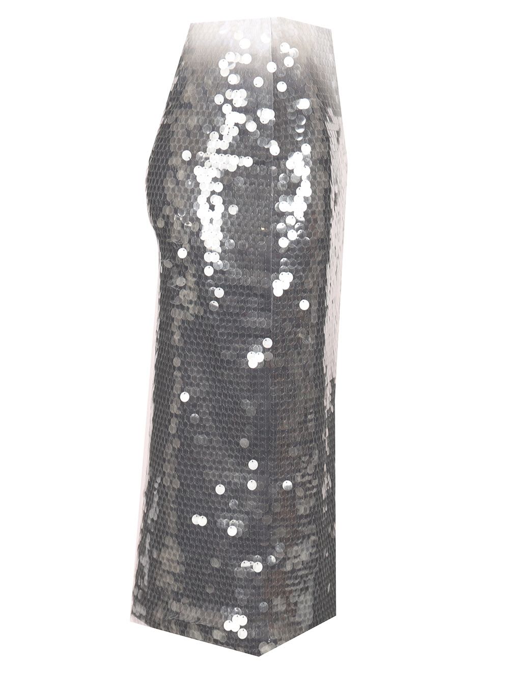 Sportmax Midi Sequin Skirt In Gray