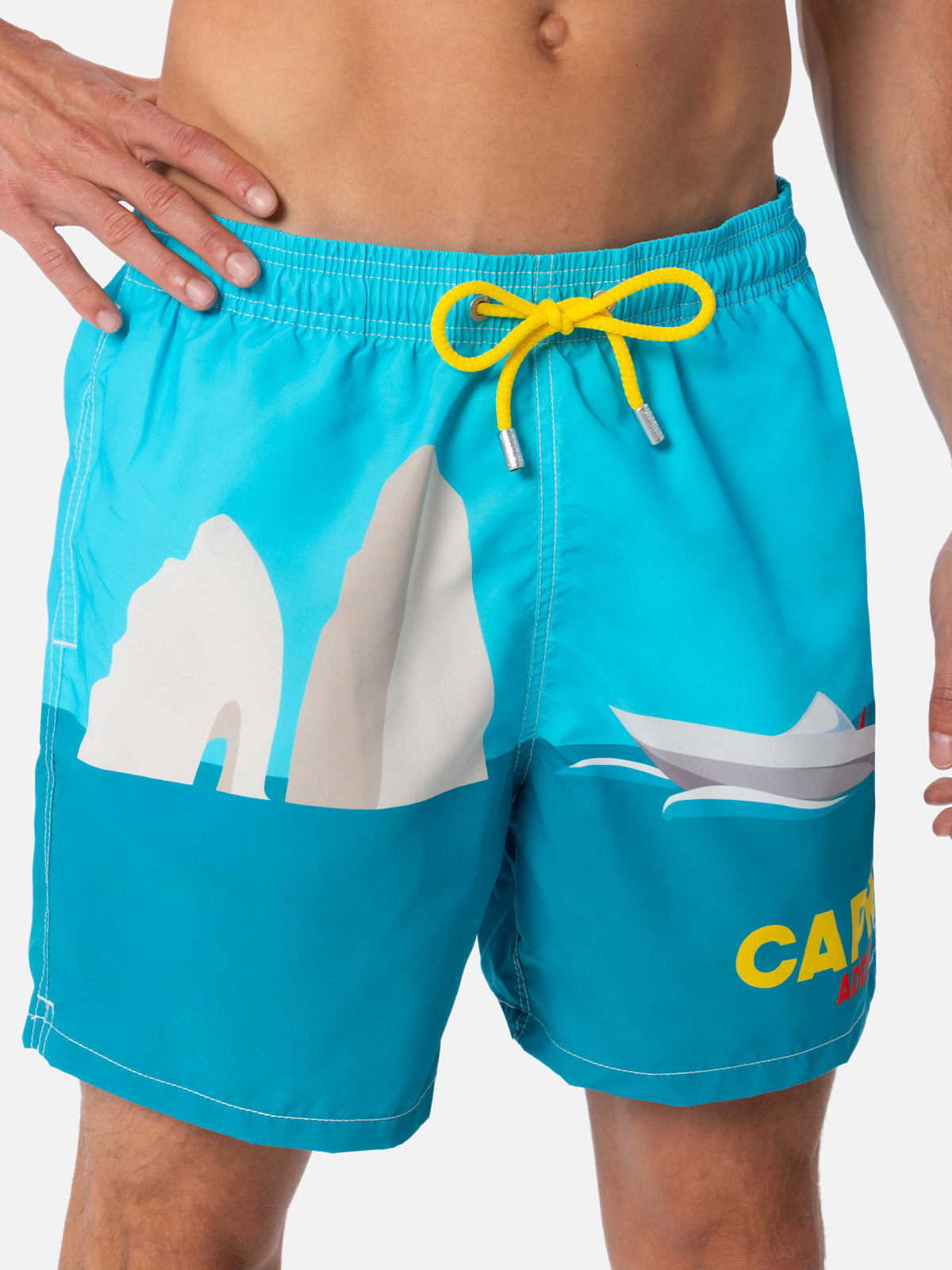 Mc2 Saint Barth Capri Swim Shorts In Green