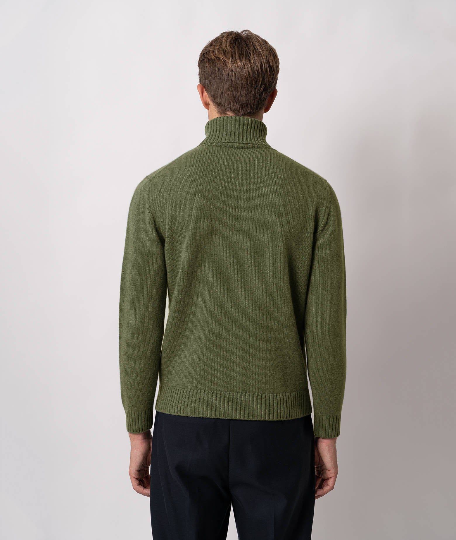 Larusmiani Turtleneck Sweater Diablerets Sweater In Green