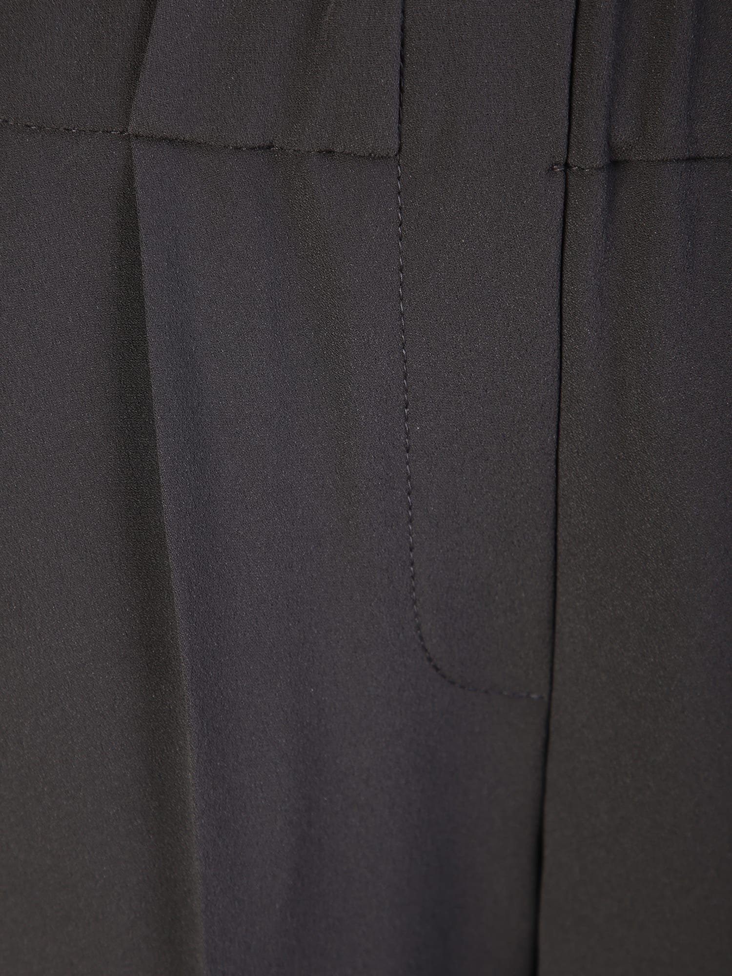 Shop Brunello Cucinelli Cady Cropped Trousers Black