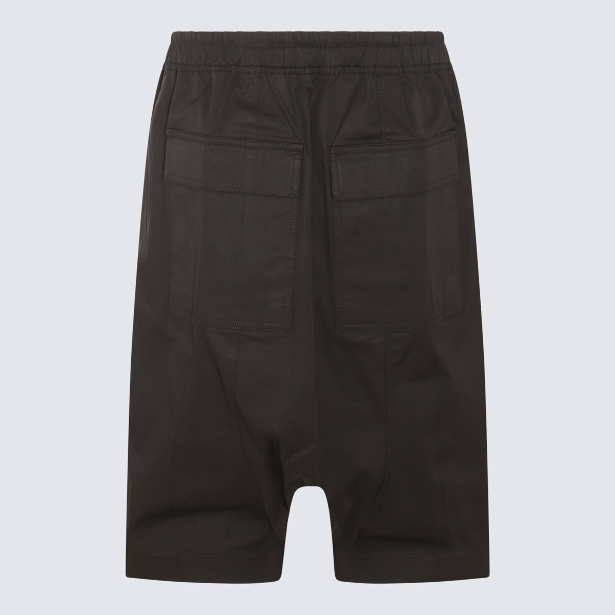 Shop Rick Owens Black Cotton Shorts