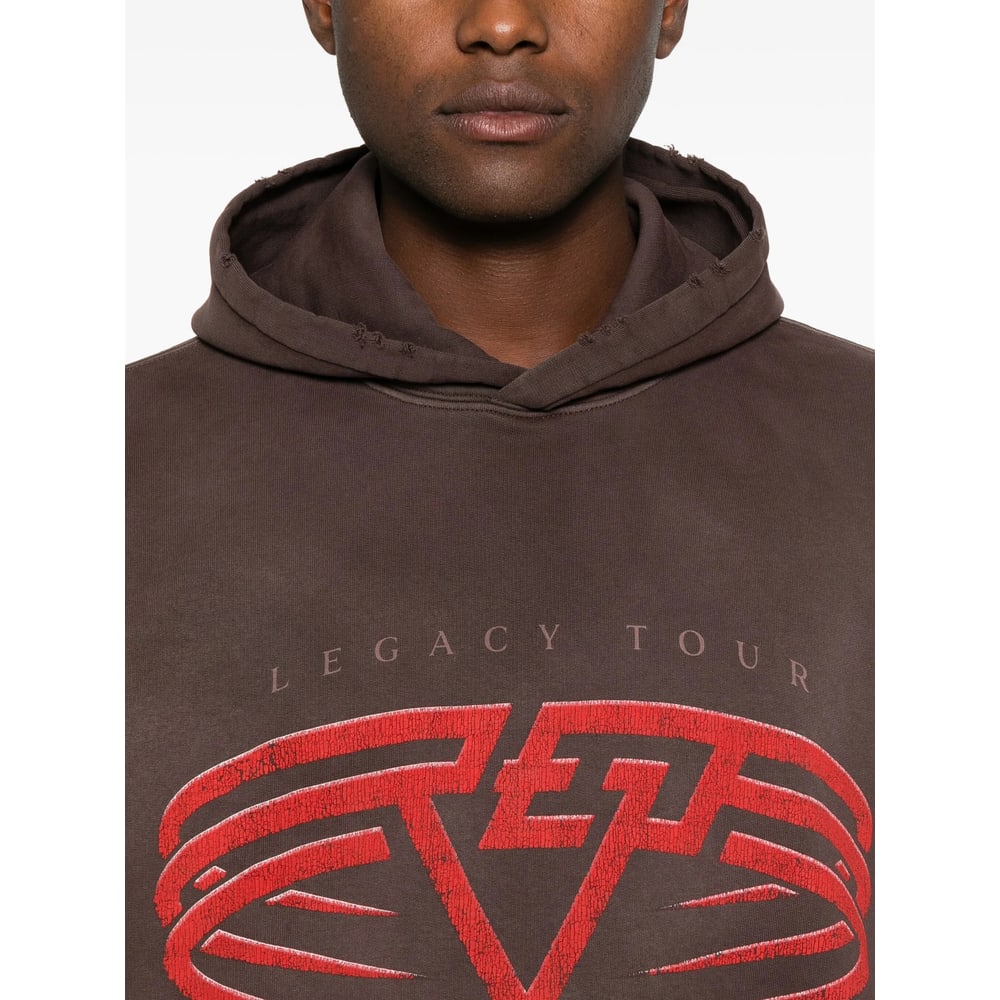 Represent Reversible Living Legacy Tour Sweatshirt In Black In Brown