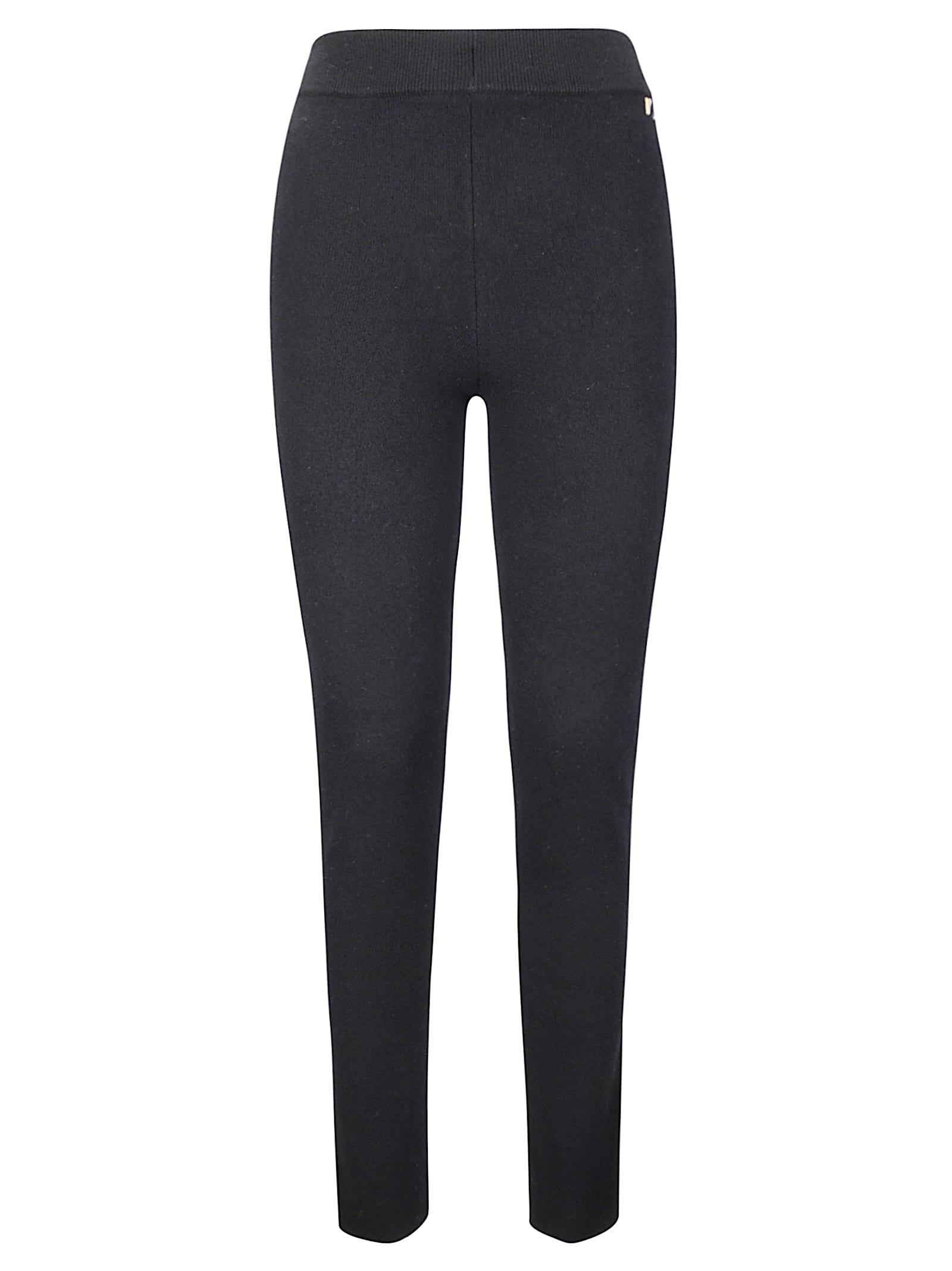 Extreme Cashmere Slim-fit Leggings With Ribbed Waistband In Black