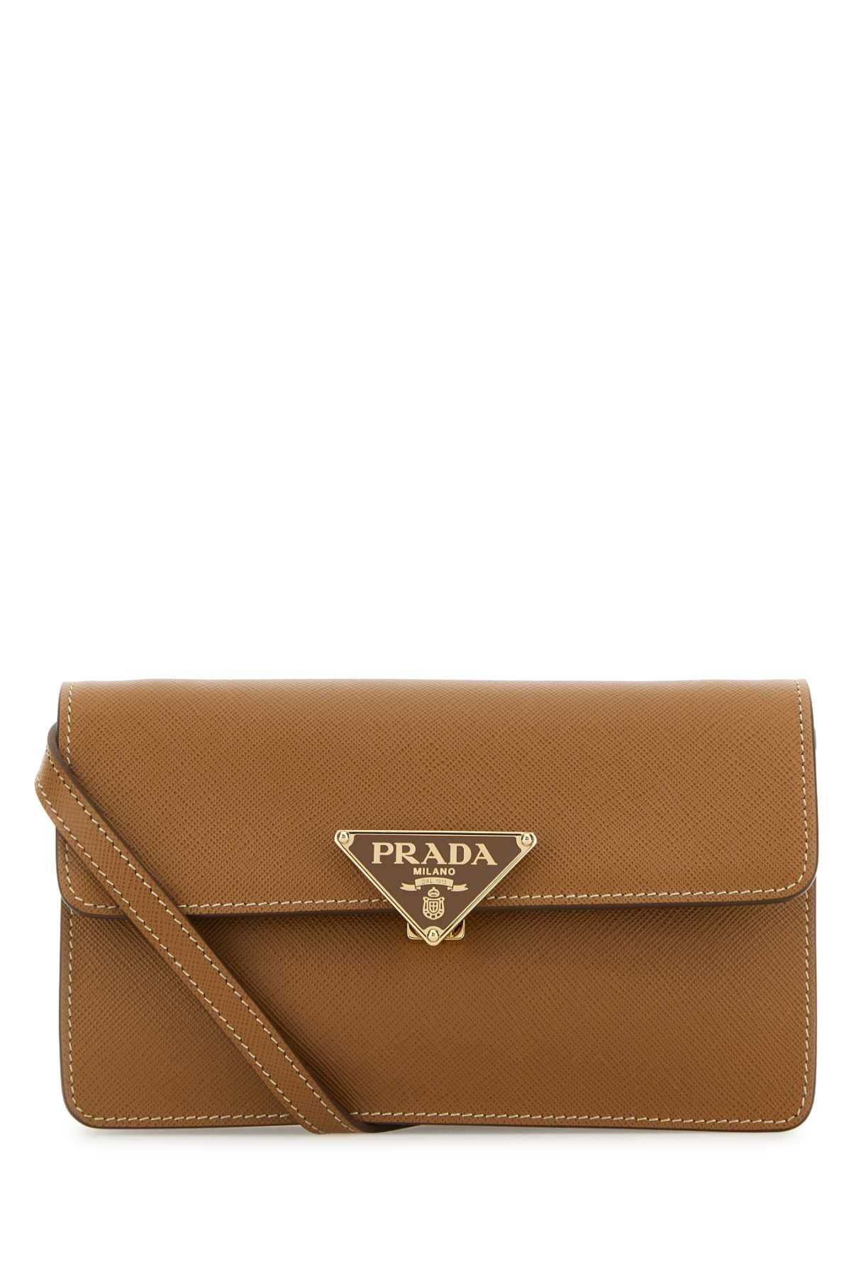 Prada Biscuit Leather Mini Crossbody Bag
