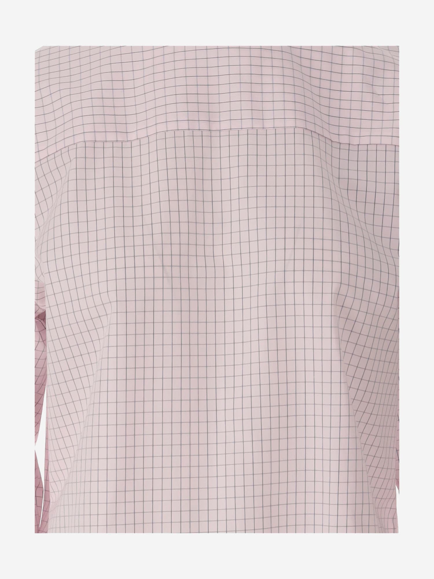 Shop Dries Van Noten Long Cotton Shirt With Checkered Pattern In Pink