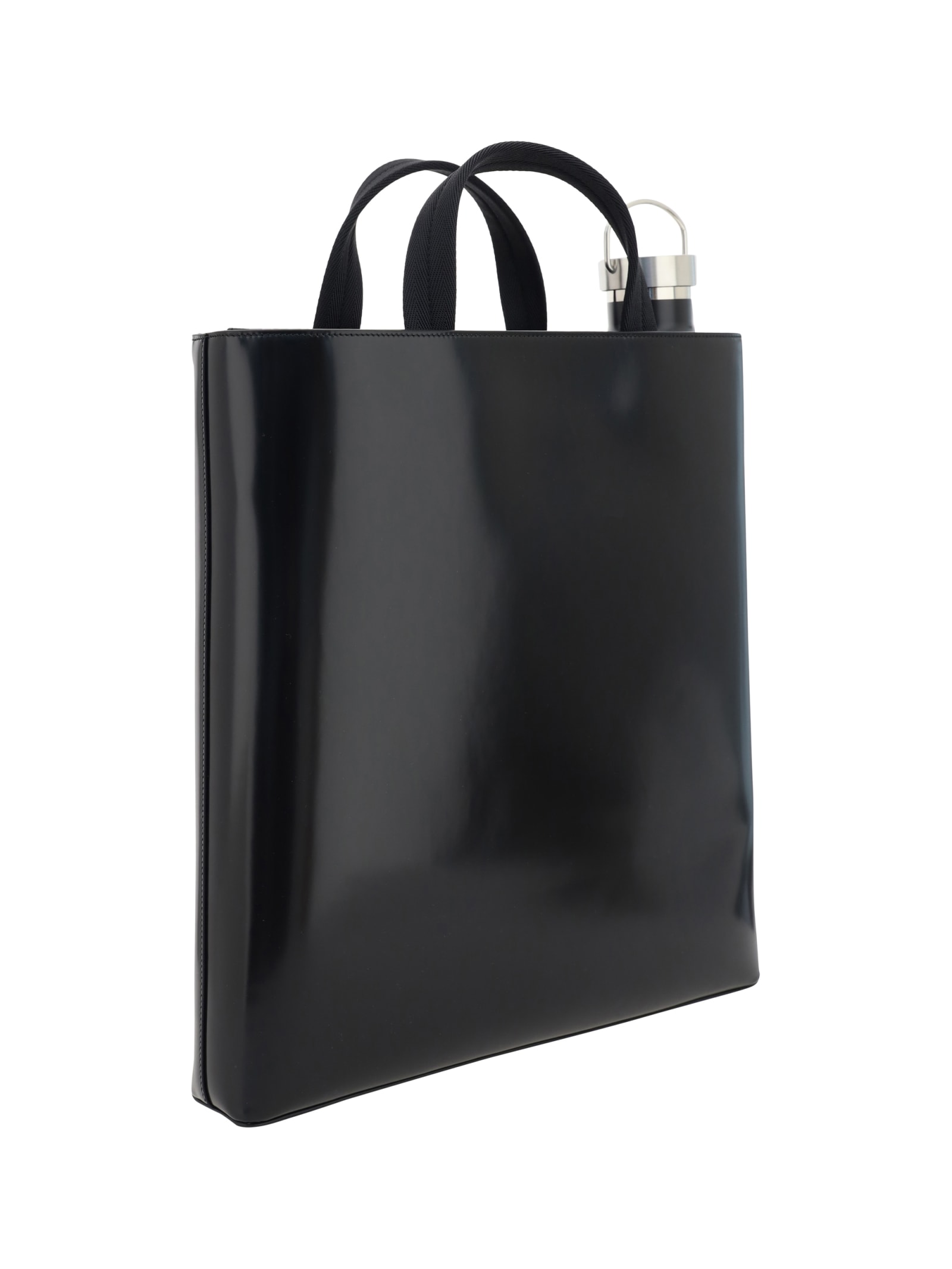 Shop Prada Tote Handbag In Black
