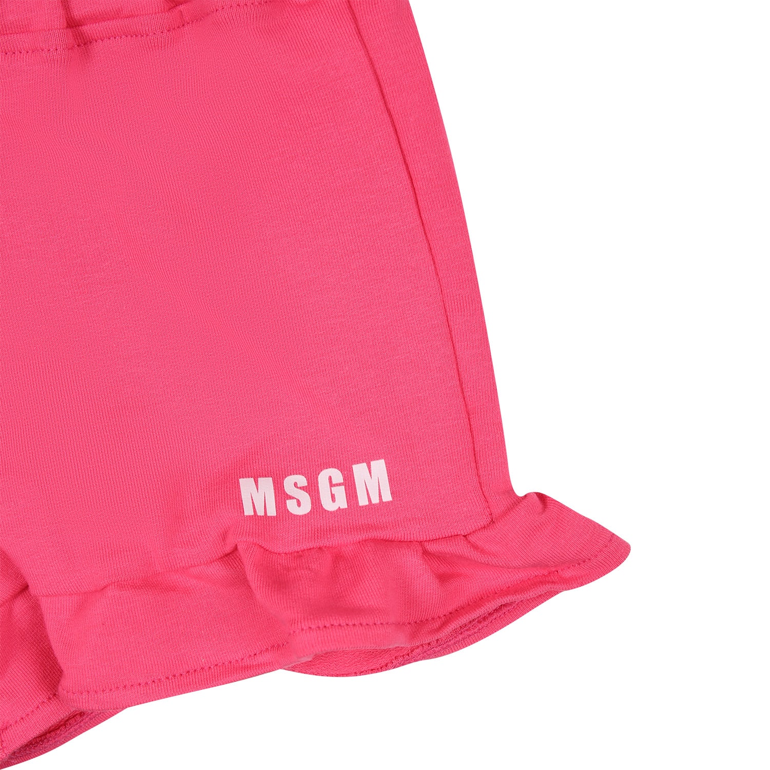 Shop Msgm Fuchsia Set For Baby Girl With Logo