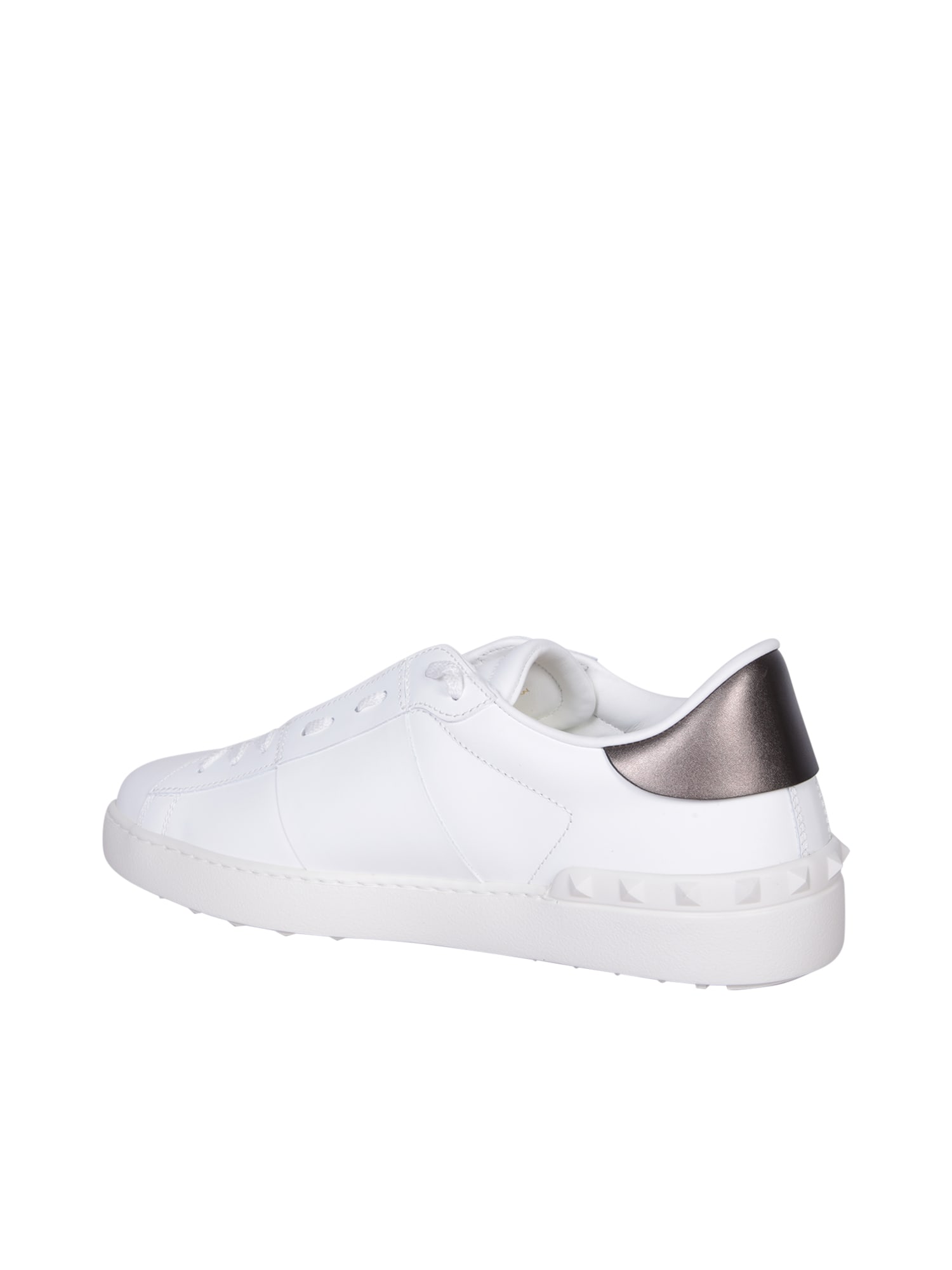 Shop Valentino Opne Vltn White Sneakers