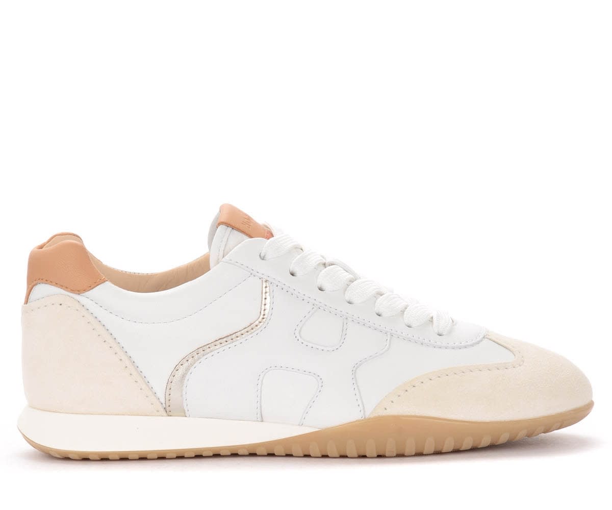 Hogan Olympia-z Sneakers In White Leather