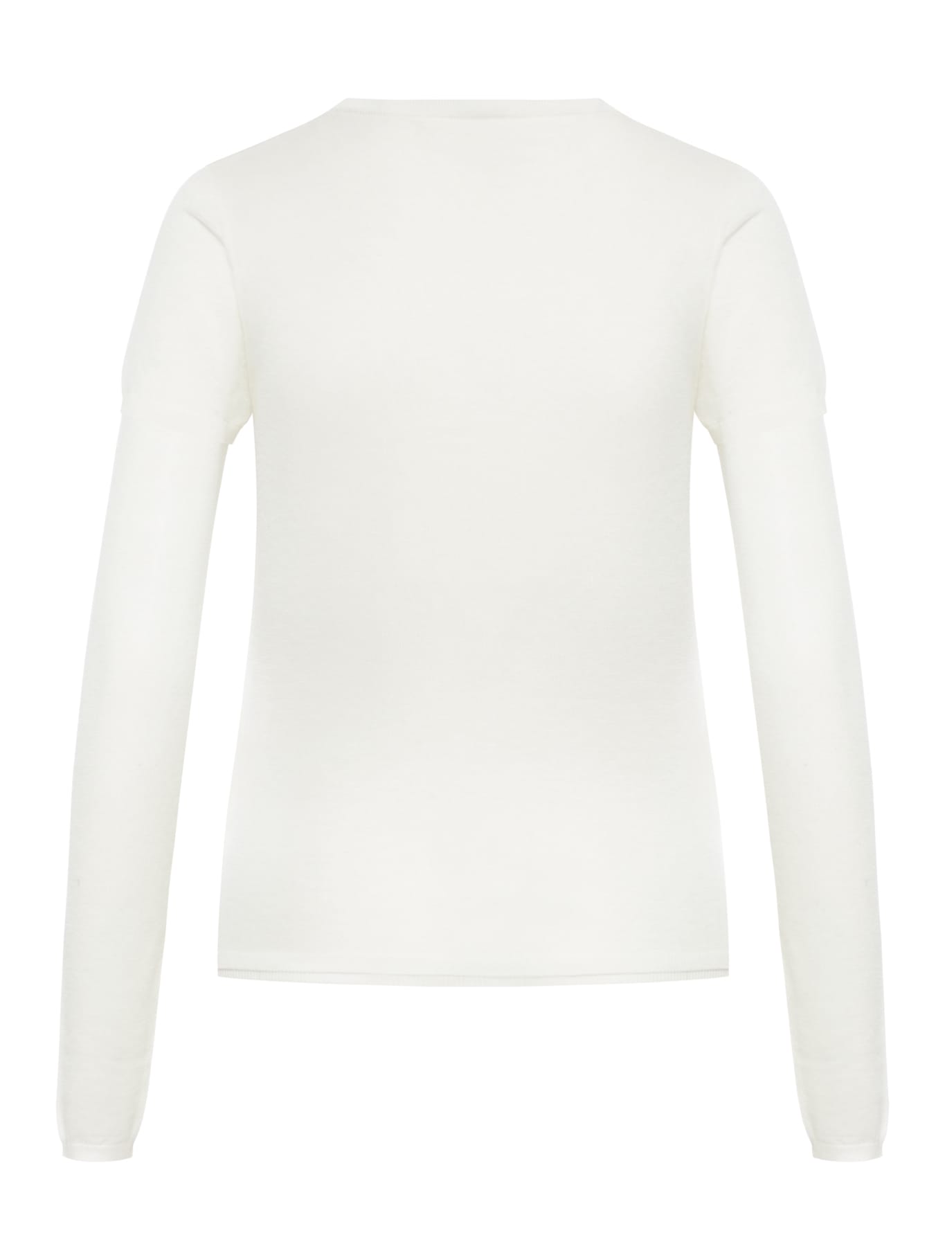 Shop Totême Layered Knit Tee In Talc