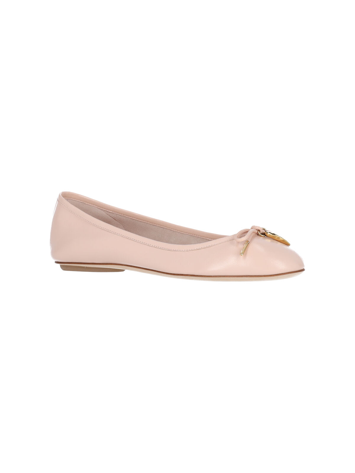 Chloé Iris Bow Ballet Flats In Blushybeige