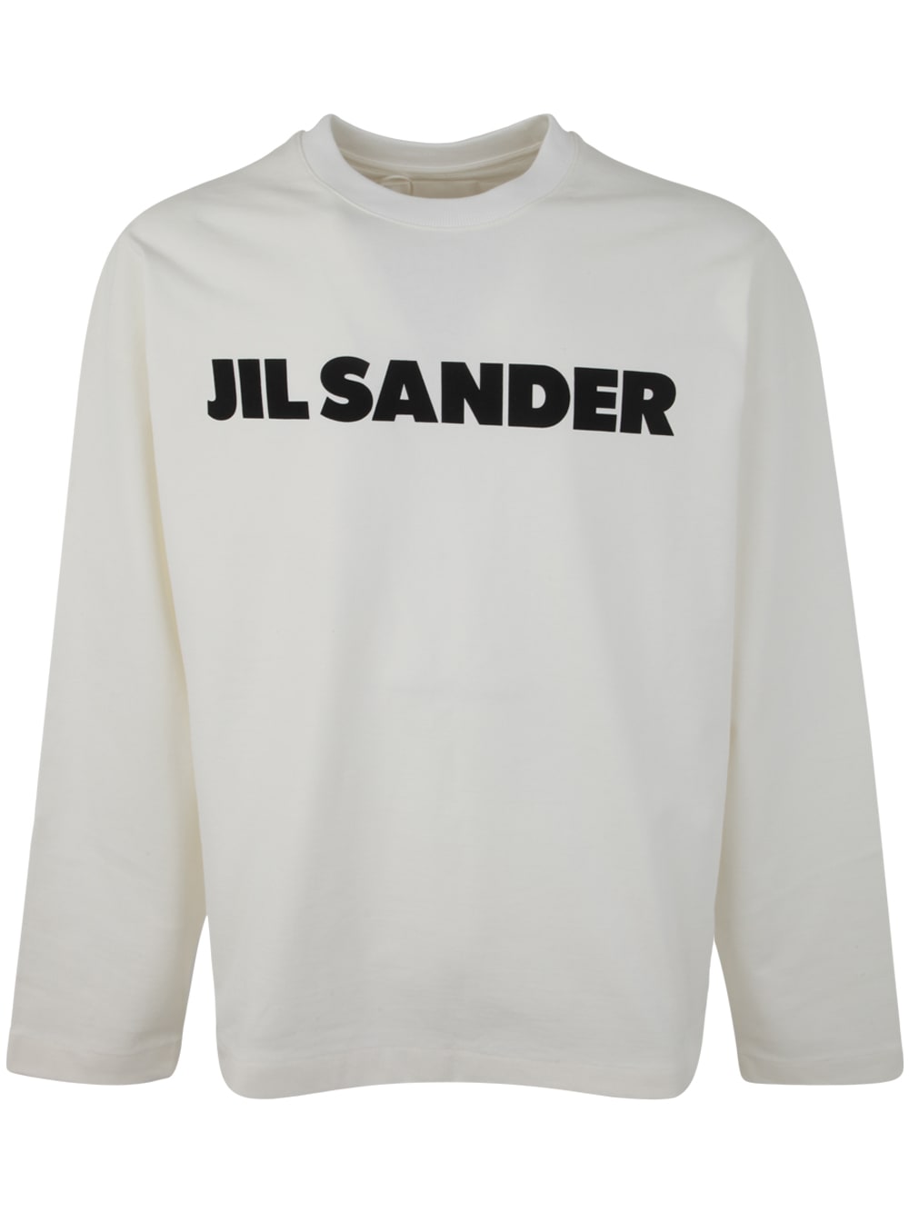 Jil Sander Crew Necl Long Sleeves T-shirt In Porcelain