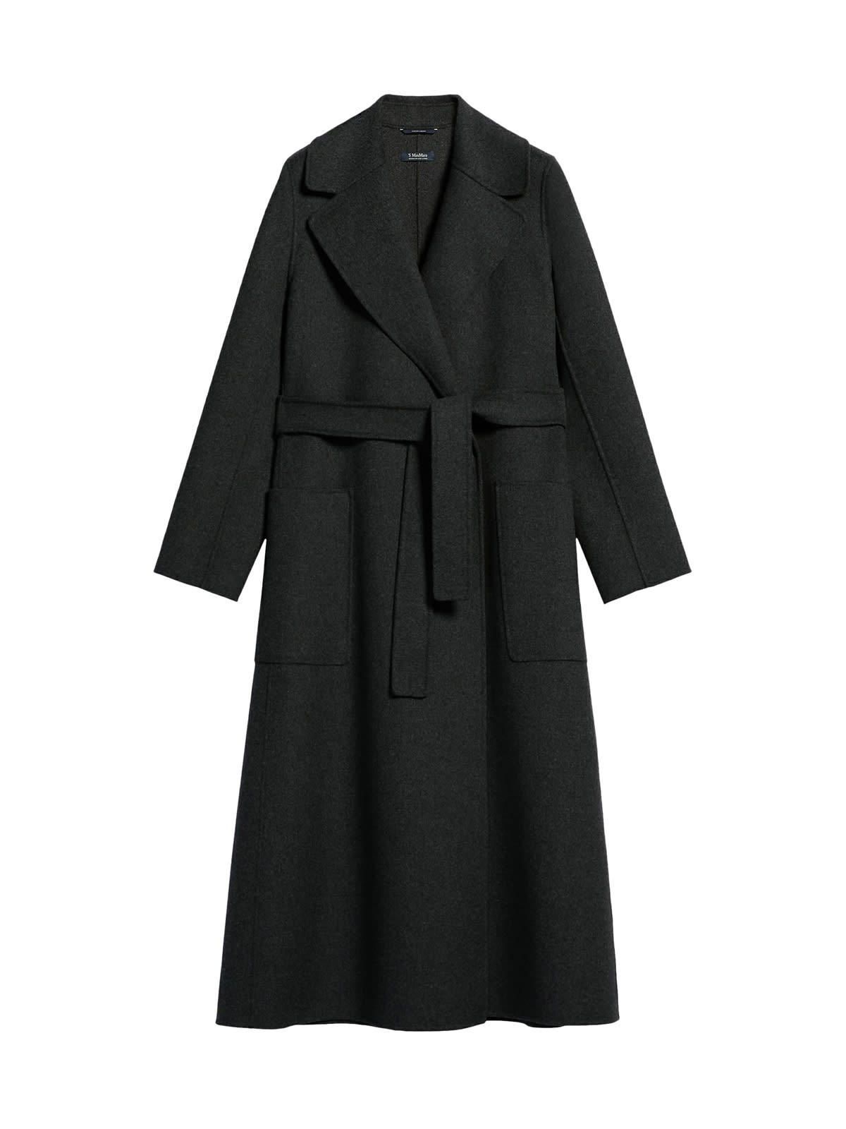 S Max Mara Paolore Coat In Dark Grey