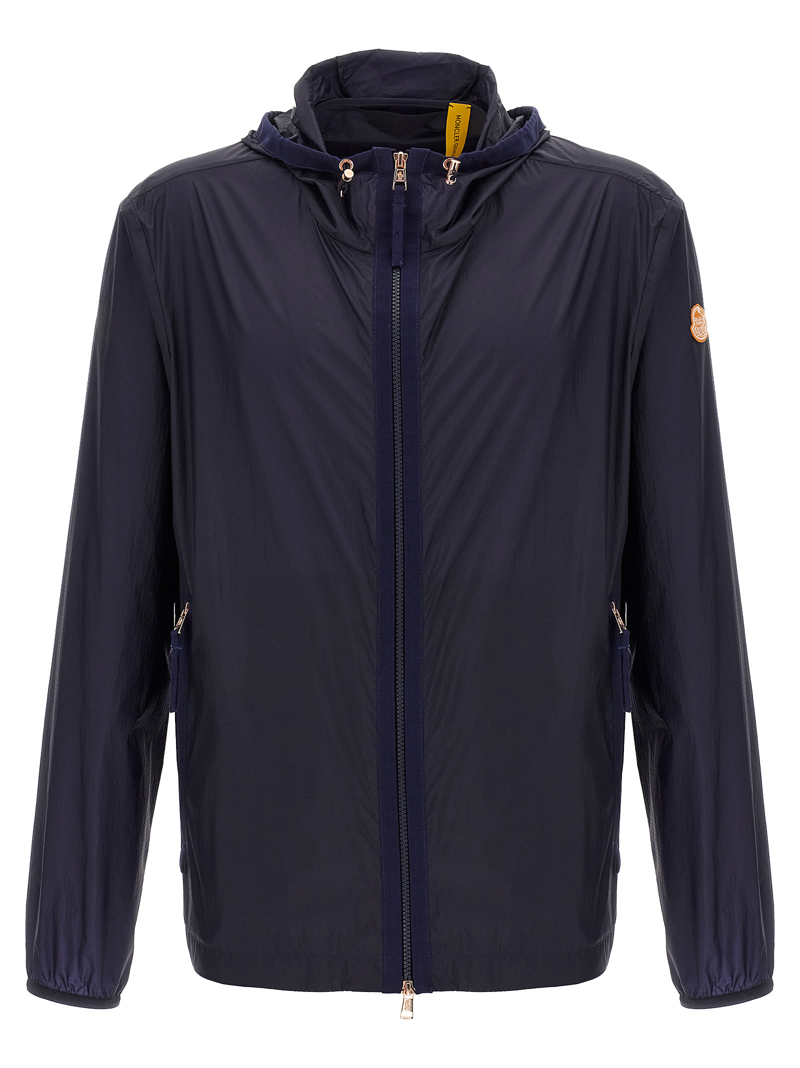 Moncler Genius Blue Hamlin Hooded Windbreaker In Blue