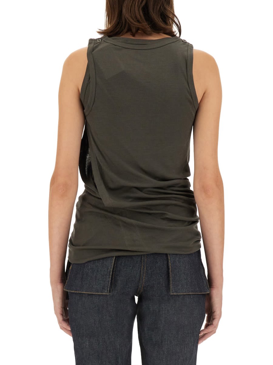 Helmut Lang Women's Convertible Tank Dress Black In Green