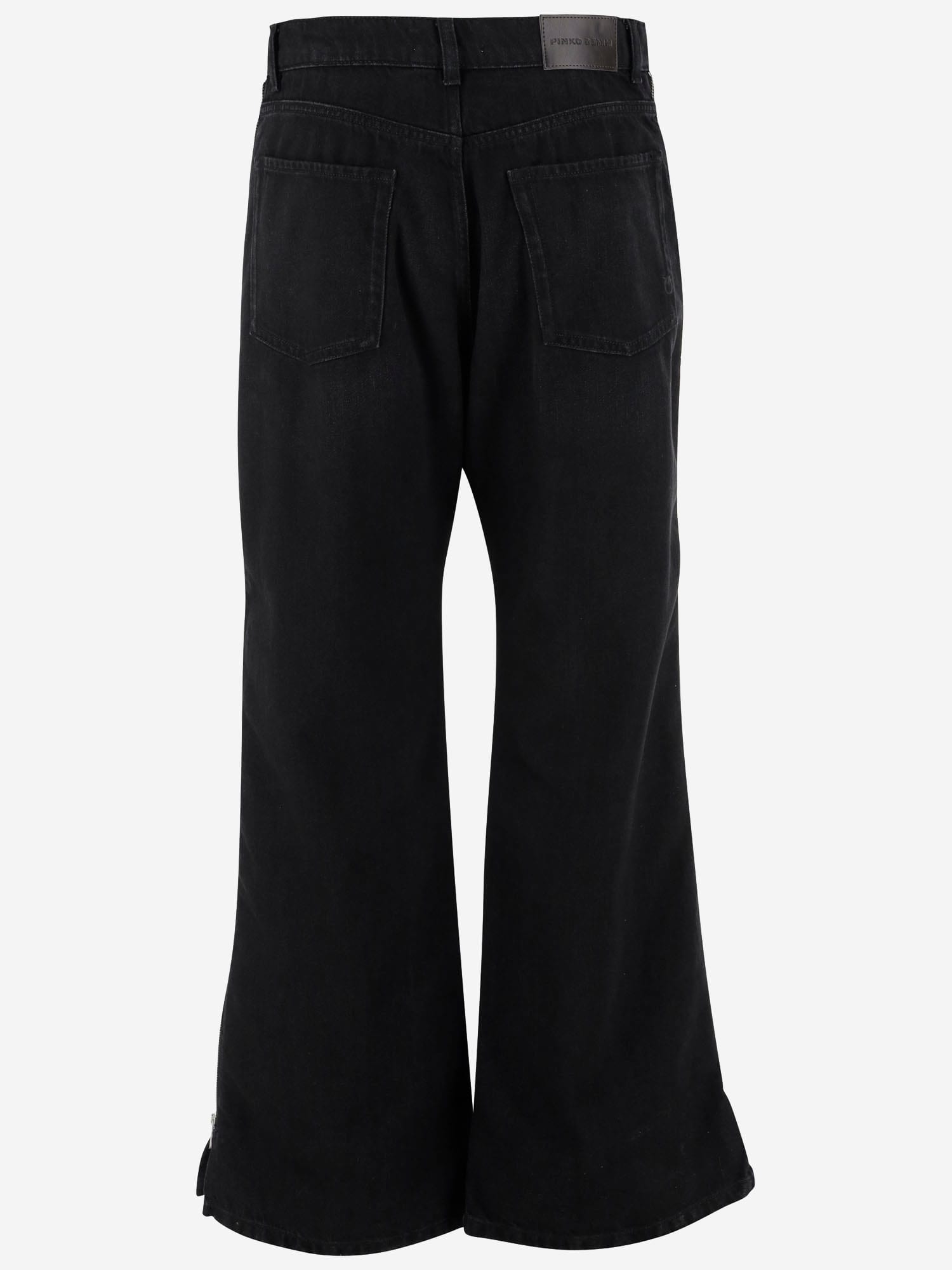 Pinko Cotton Jeans With Side Zippers