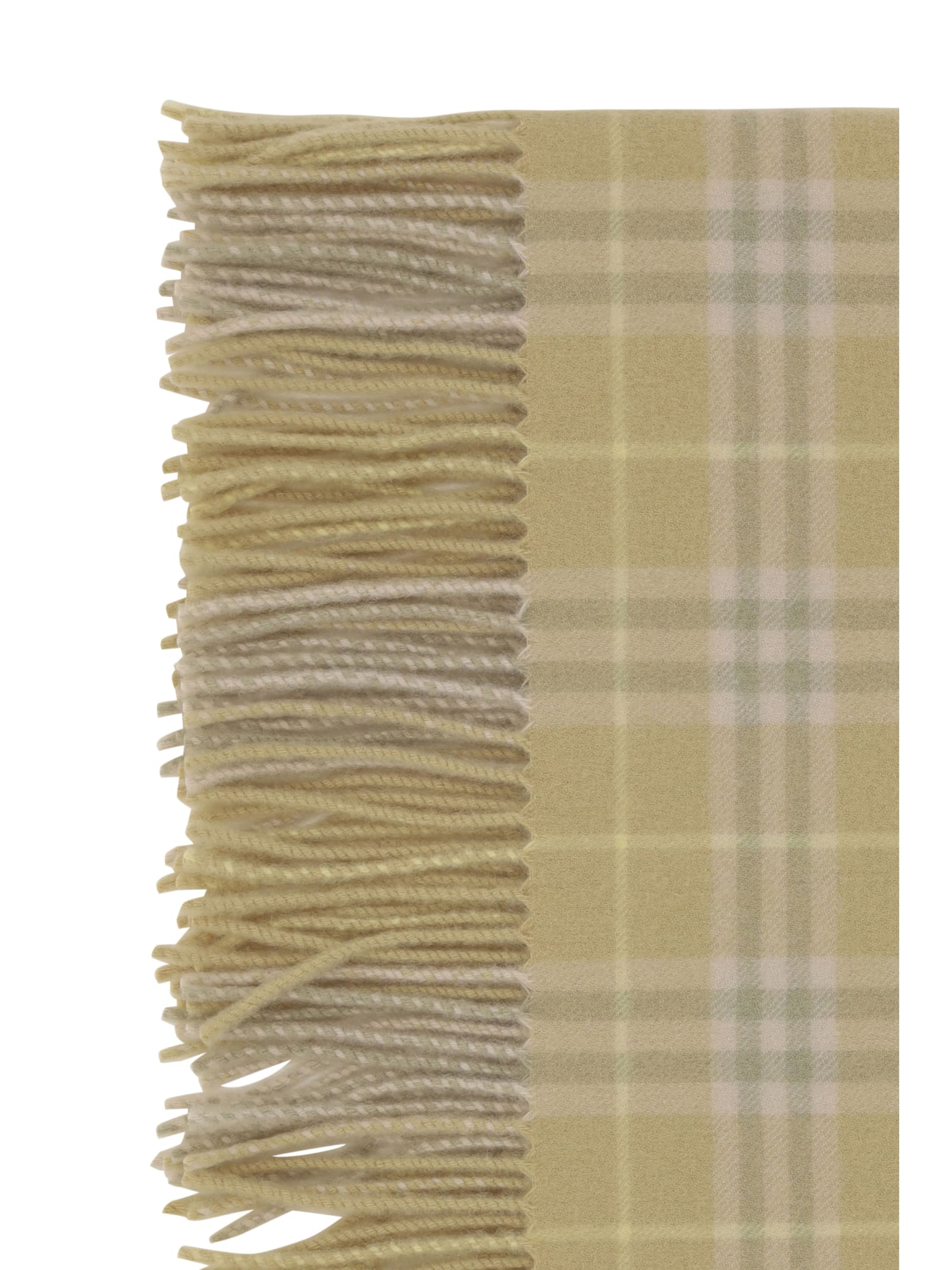 Shop Burberry Scarf In Flax