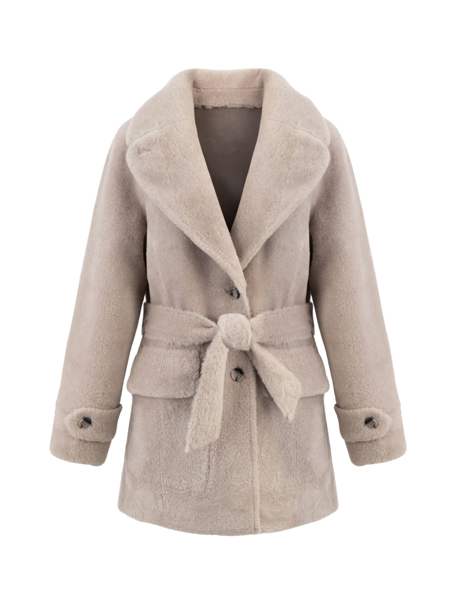 Urbancode Reversible Belted Jacket In Brown