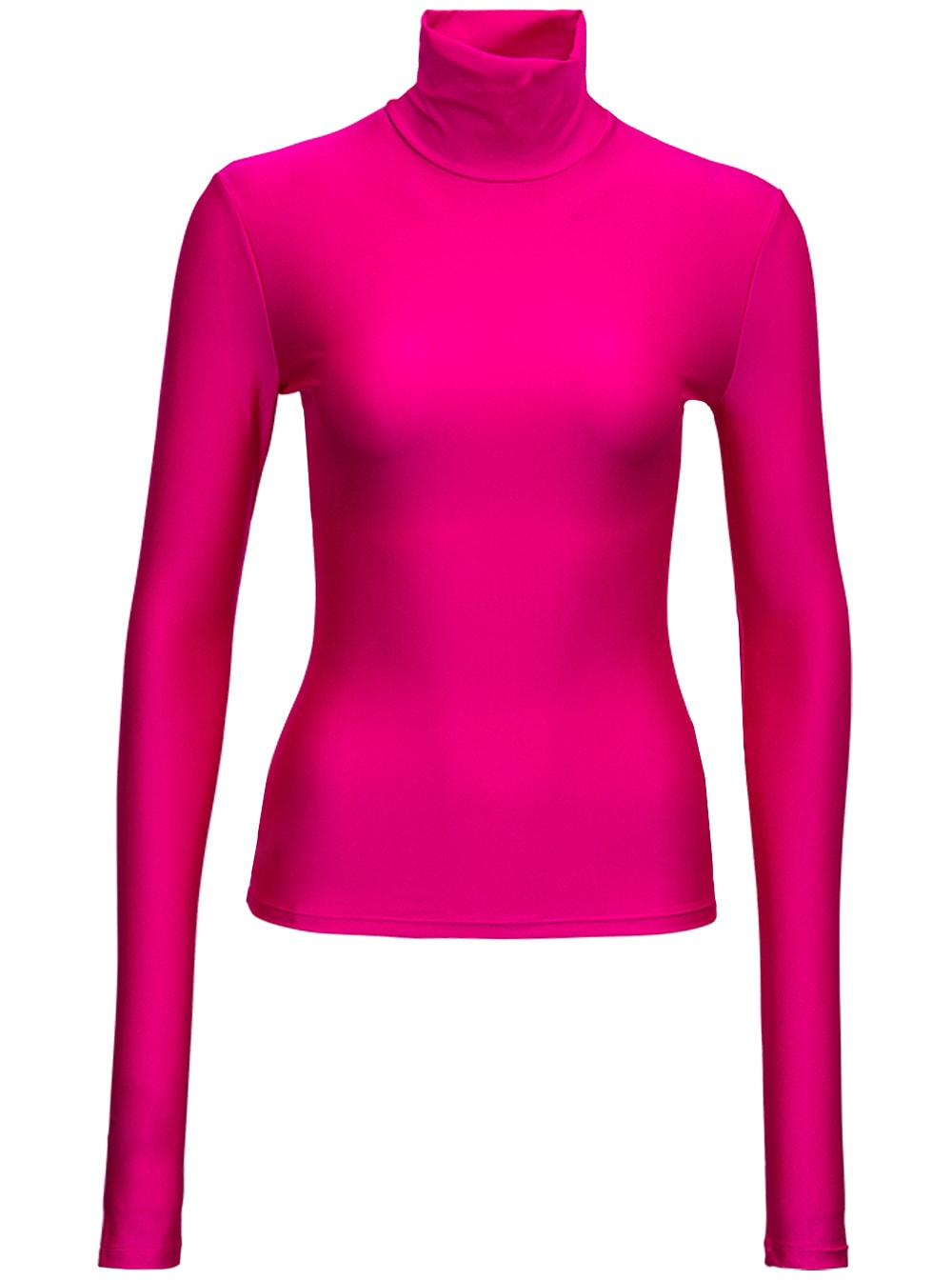 Andamane Pink Lycra High Neck Sweater