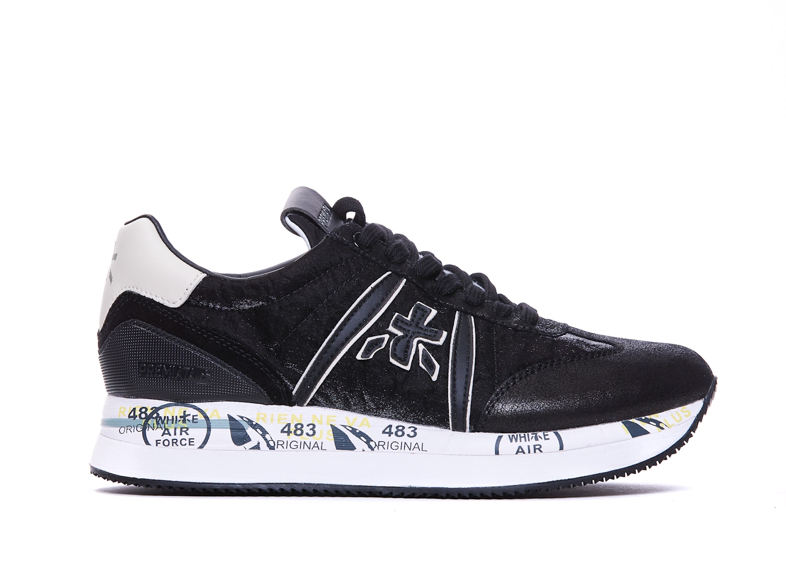 Shop Premiata Conny Sneakers In Black