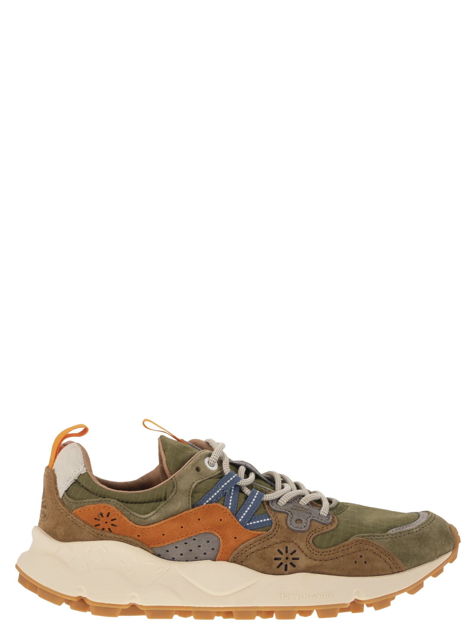 Yamano 3 - Sneakers In Suede And Technical Fabric