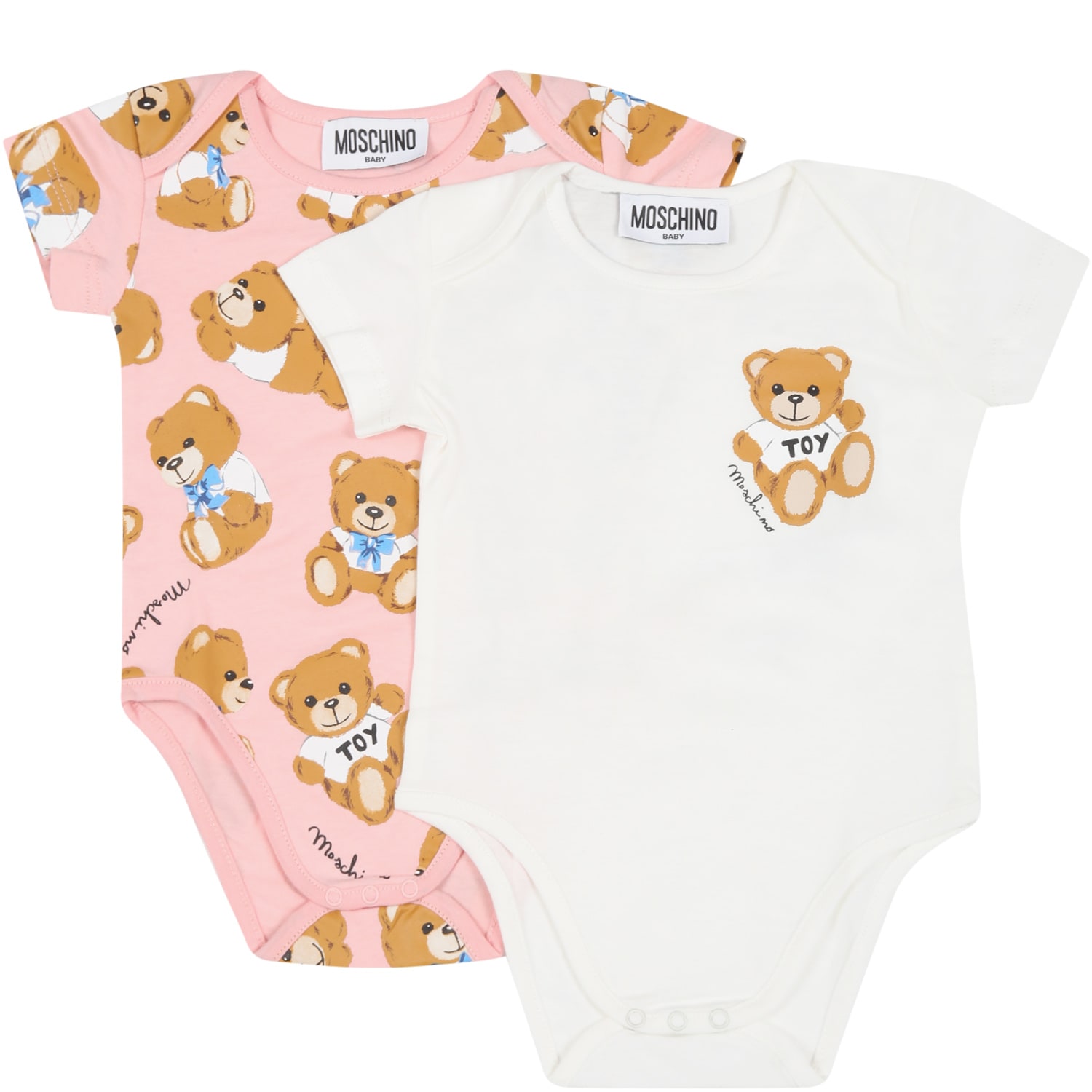 Moschino Multicolor Set For Baby Girl With Teddy Bear