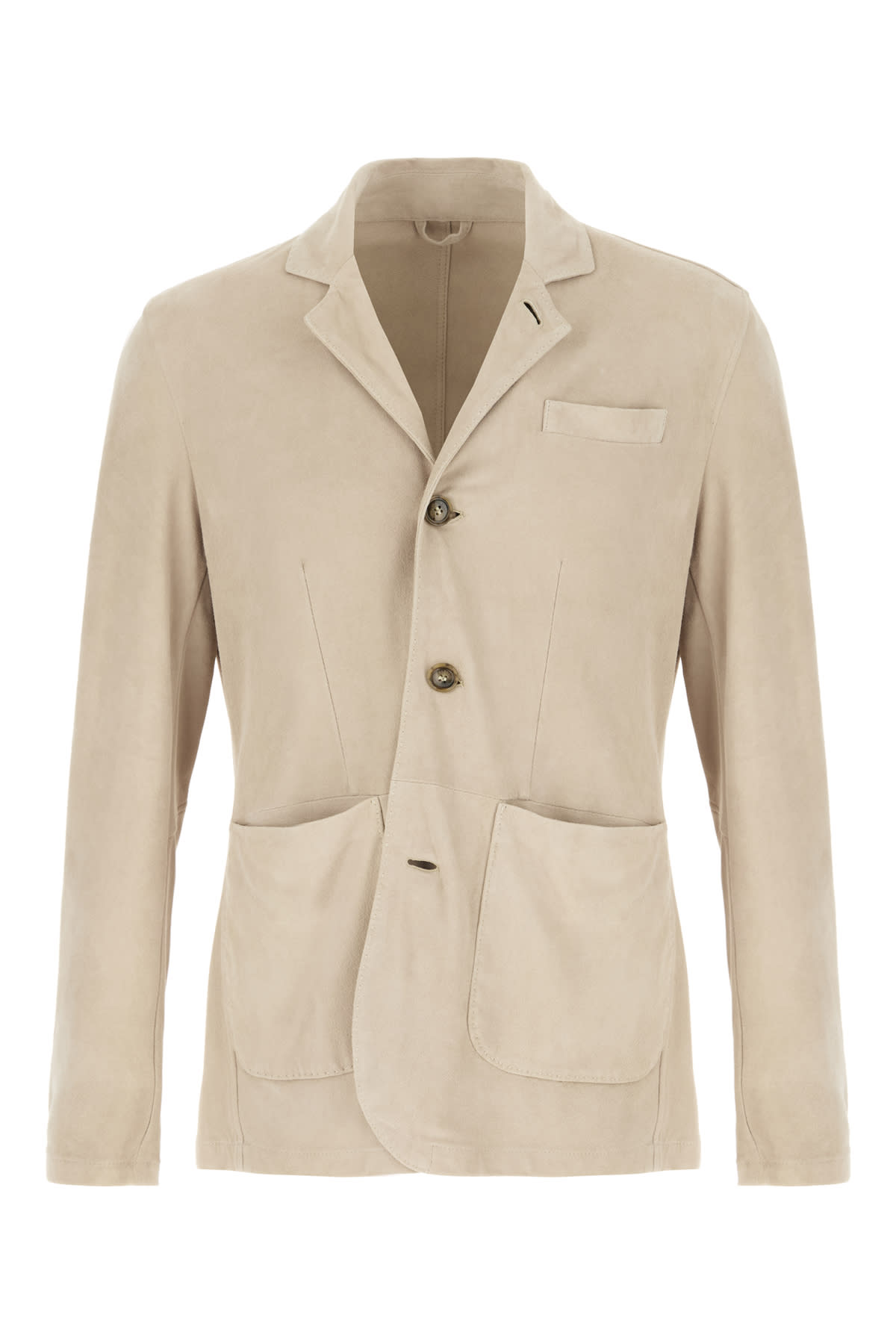 Beige Suede Blazer