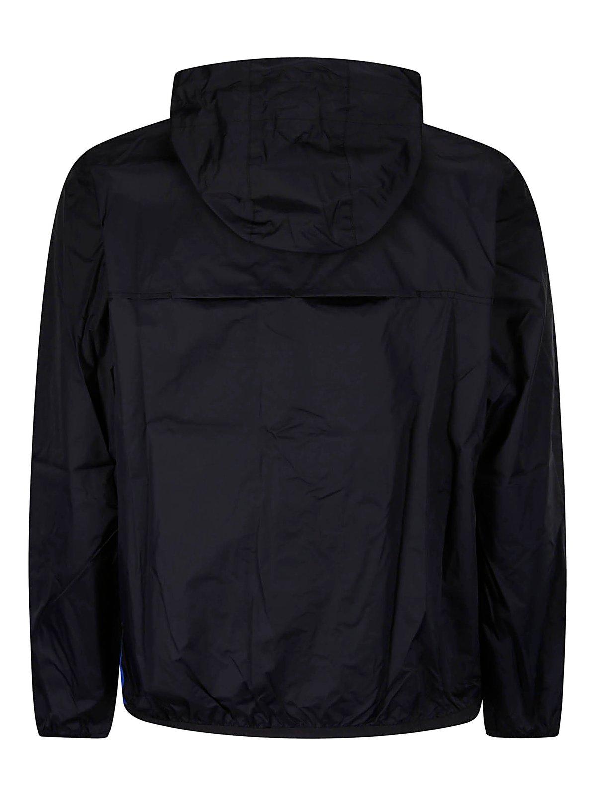 Shop Comme Des Garçons Play X K-way Zipped Coat In Blue Black
