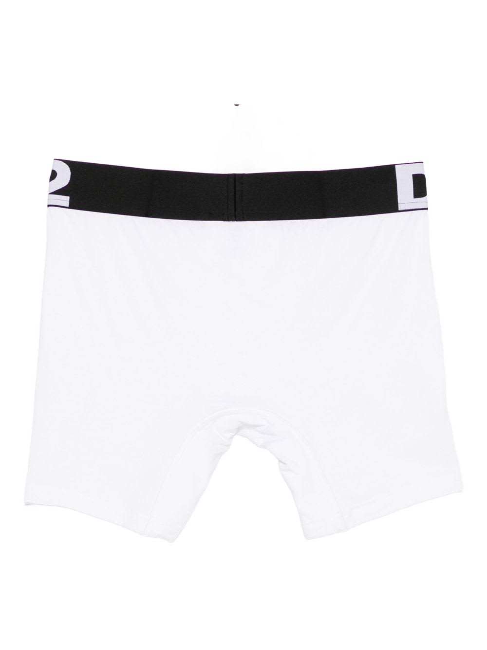 Dsquared2 Dsquared White Stretch Boxer In White