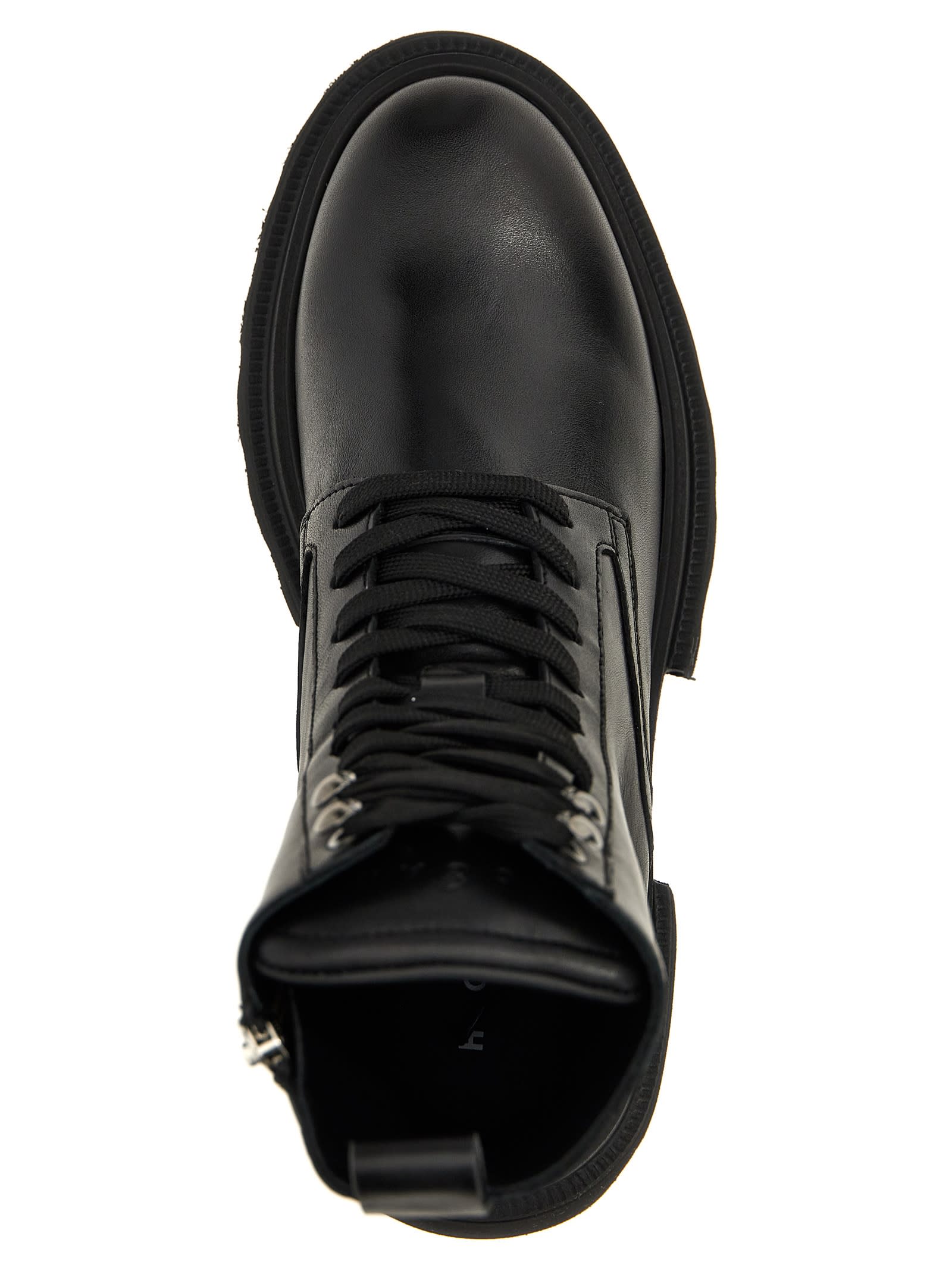 Shop Hogan H674 Ankle Boots In Black