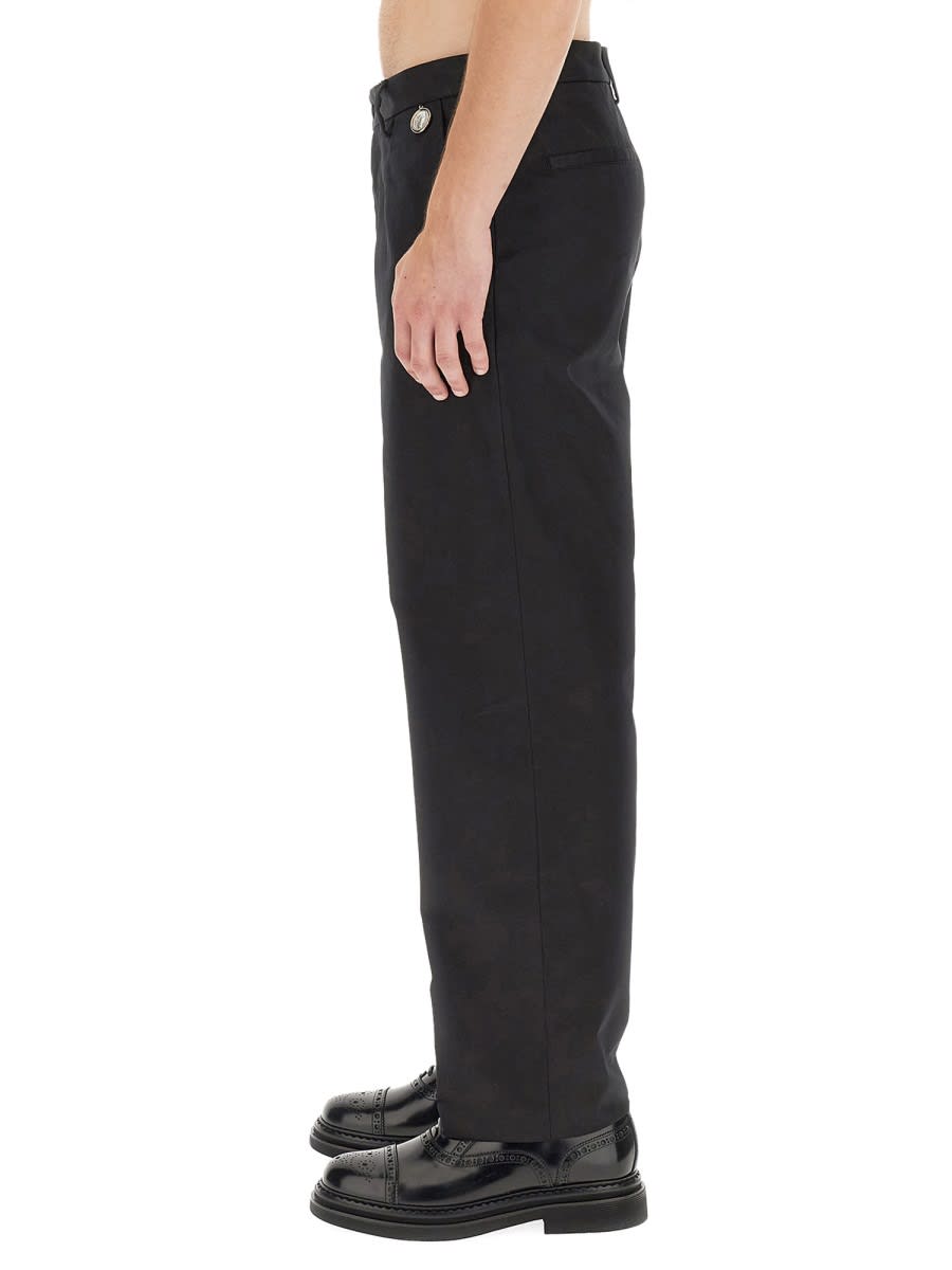 Shop Dolce & Gabbana Gabardine Pants In Black