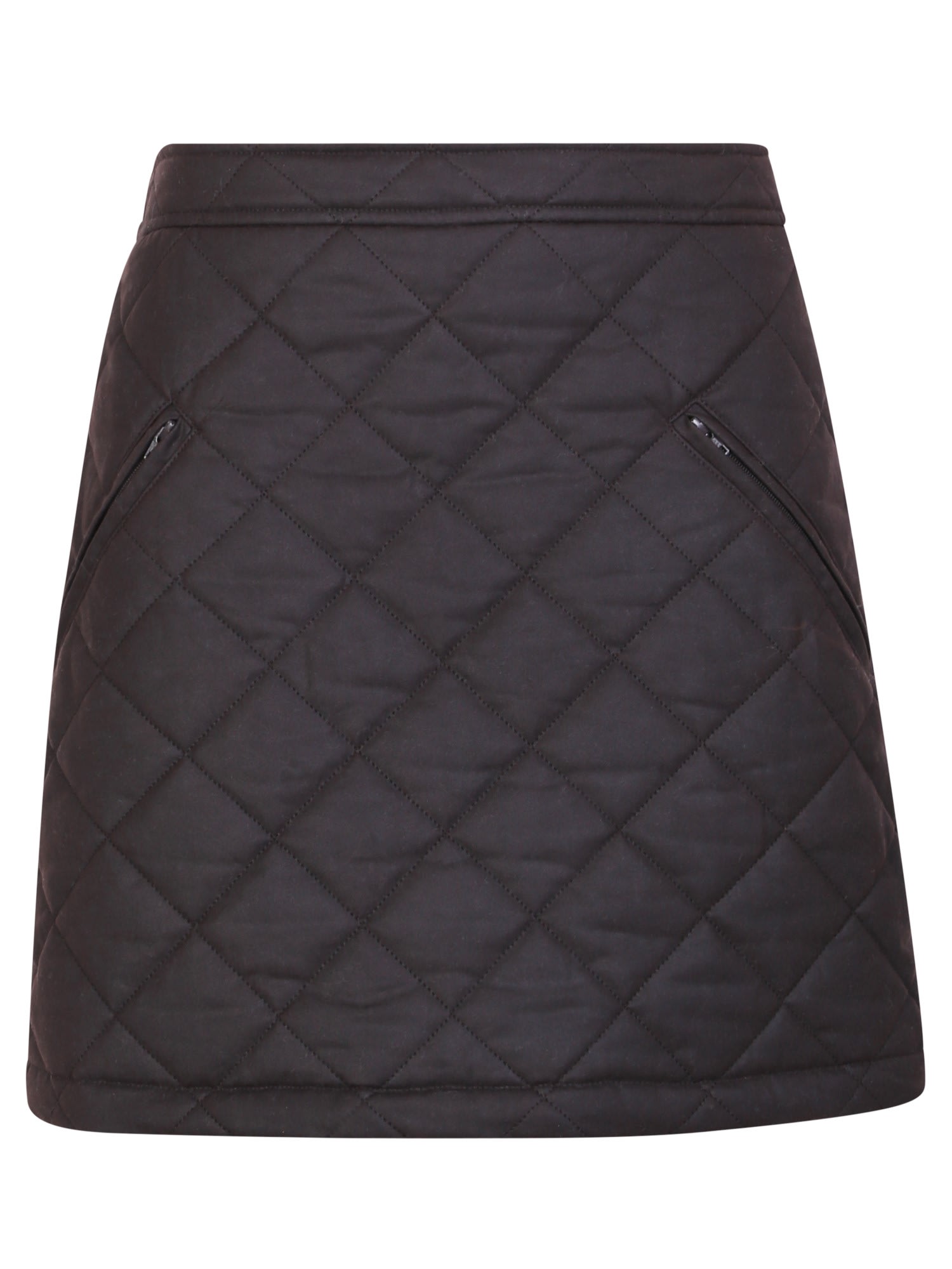 BURBERRY DARK BROWN MINISKIRT