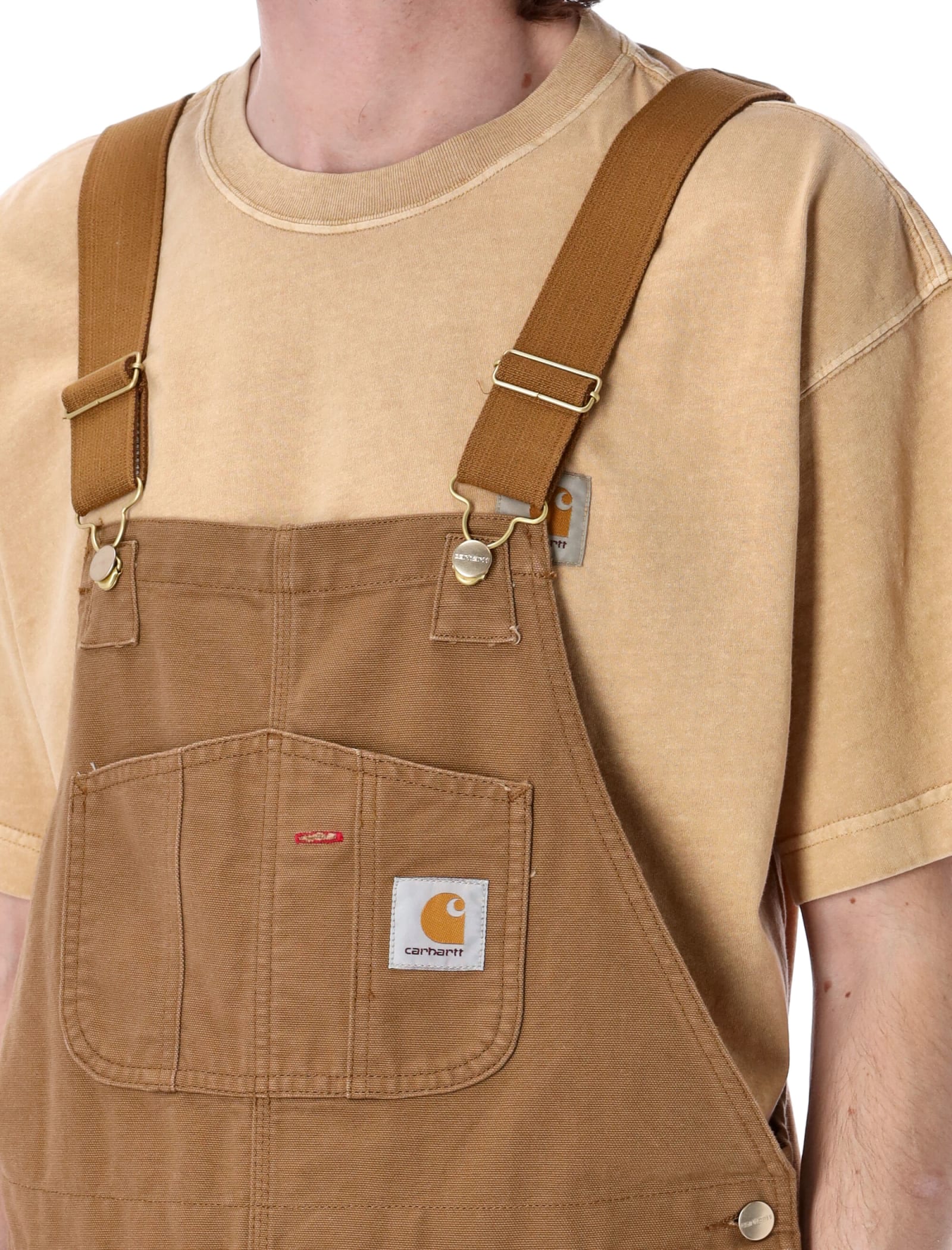 Shop Carhartt Bib Overall In Hamilton Brown