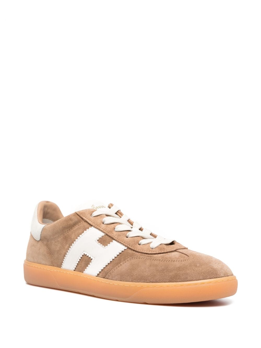 Shop Hogan H647 Sneakers In Cappuccino Ivory