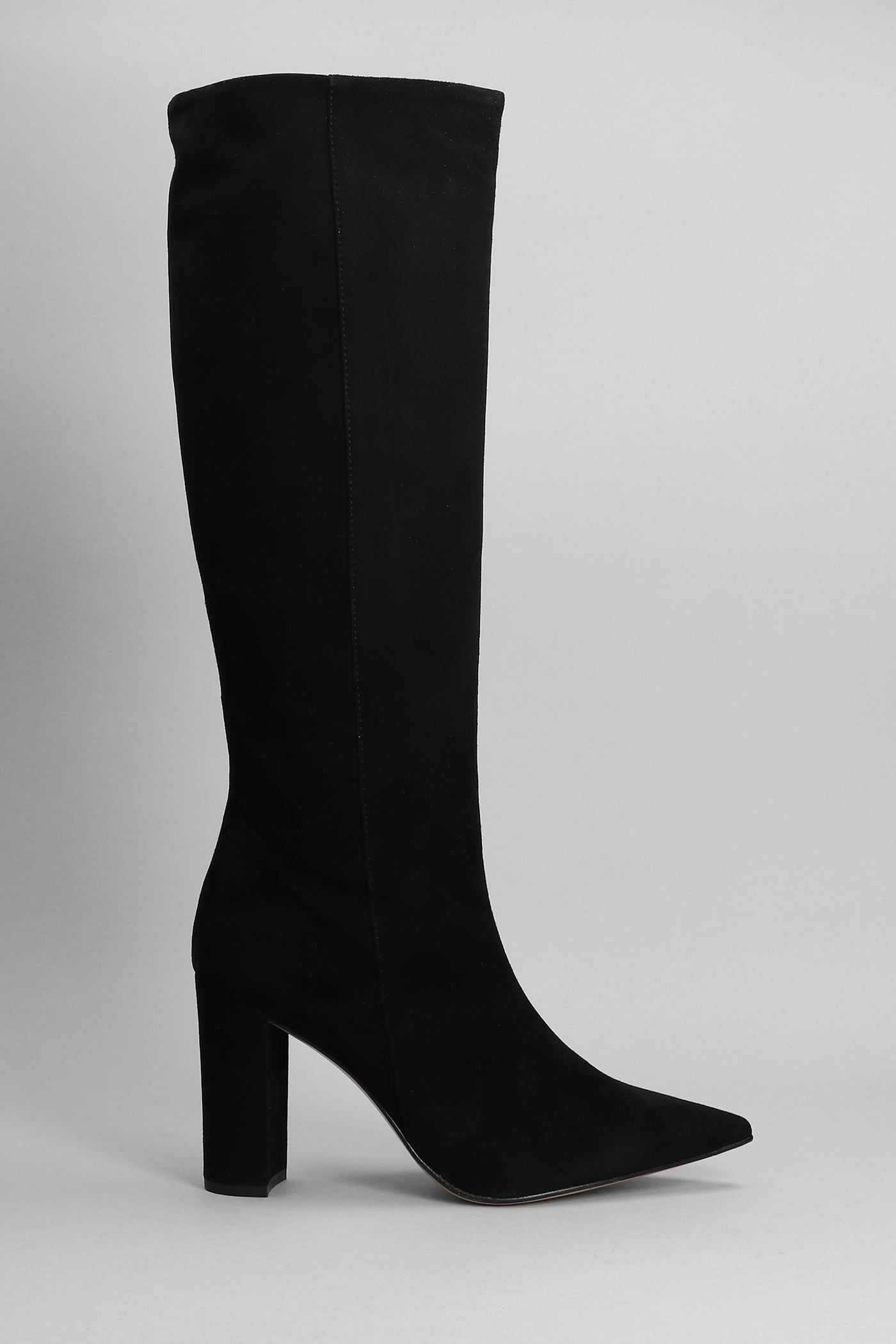 Alchimia High Heels Boots In Black Suede