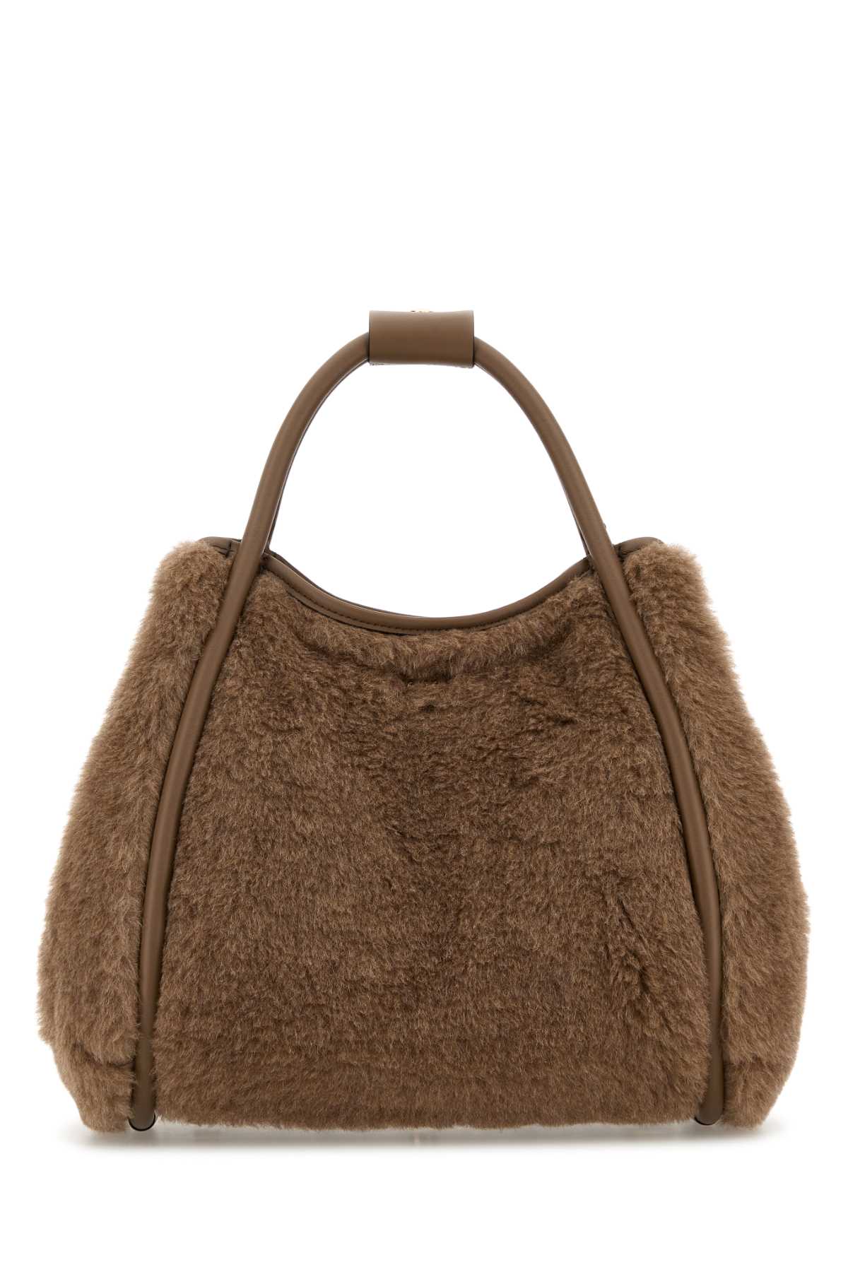 Max Mara Mud Teddy Marin Handbag In Brown