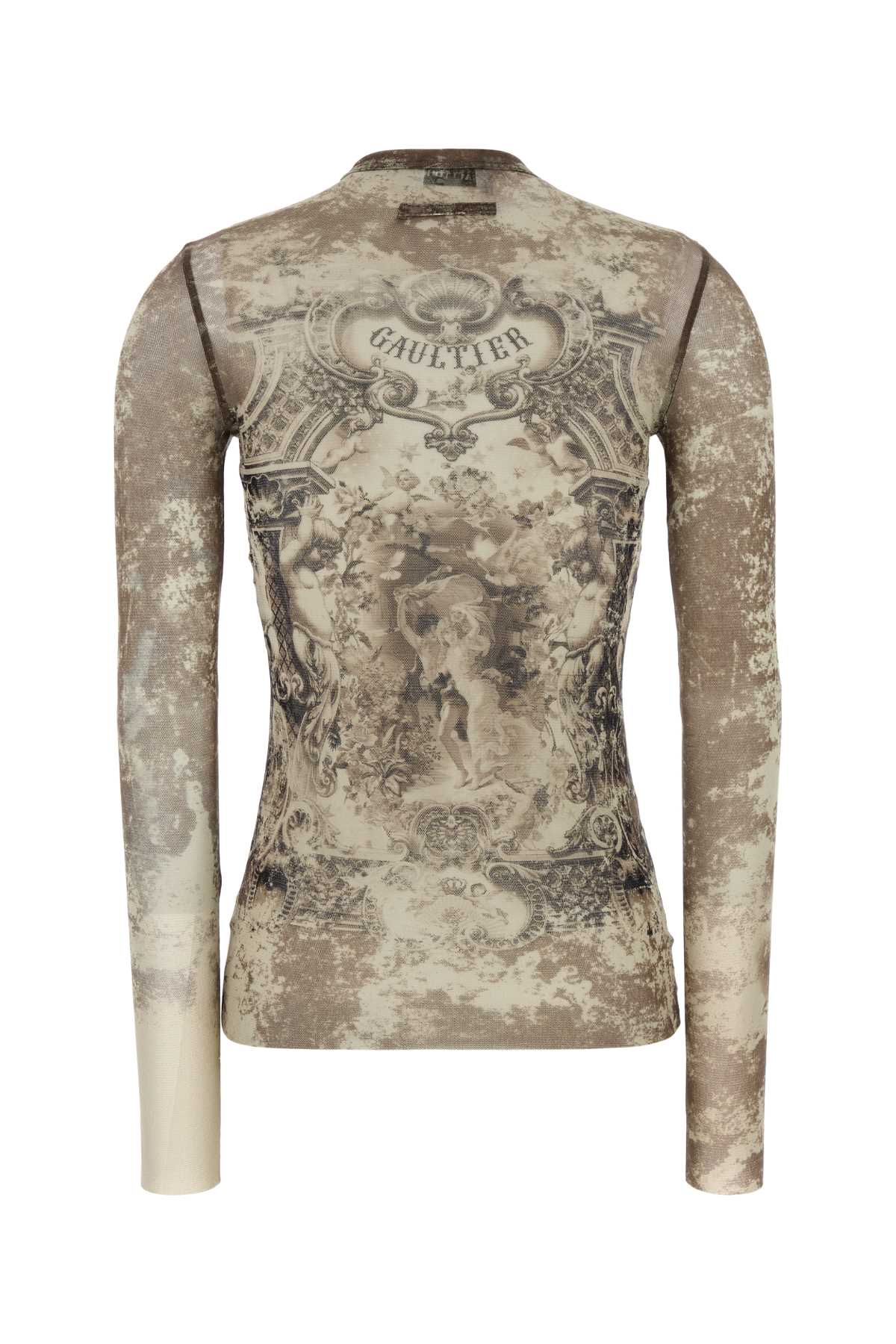 Jean Paul Gaultier Women Printed Tulle Tank Top In Multi