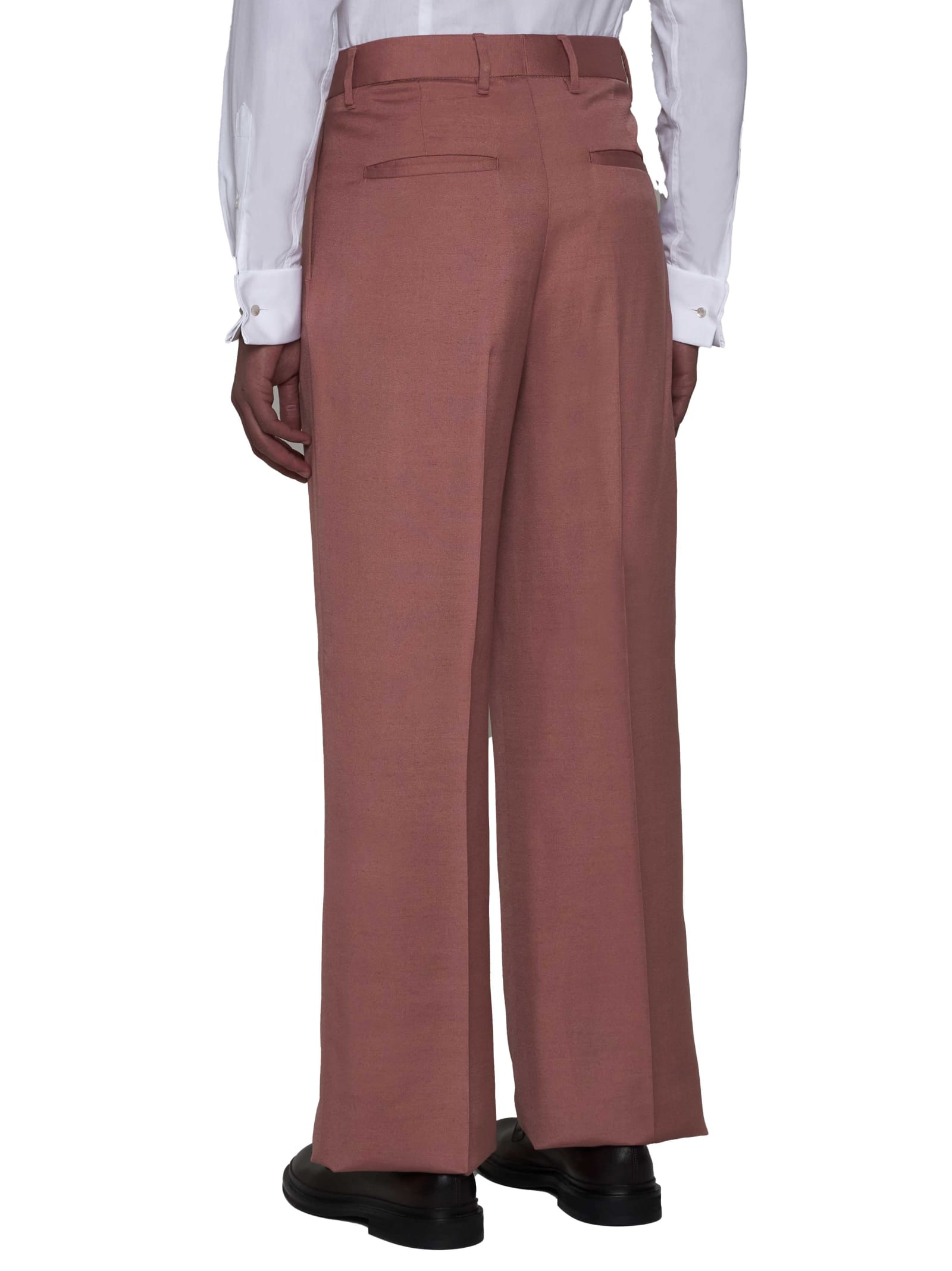 Shop Lardini Pants In Pink