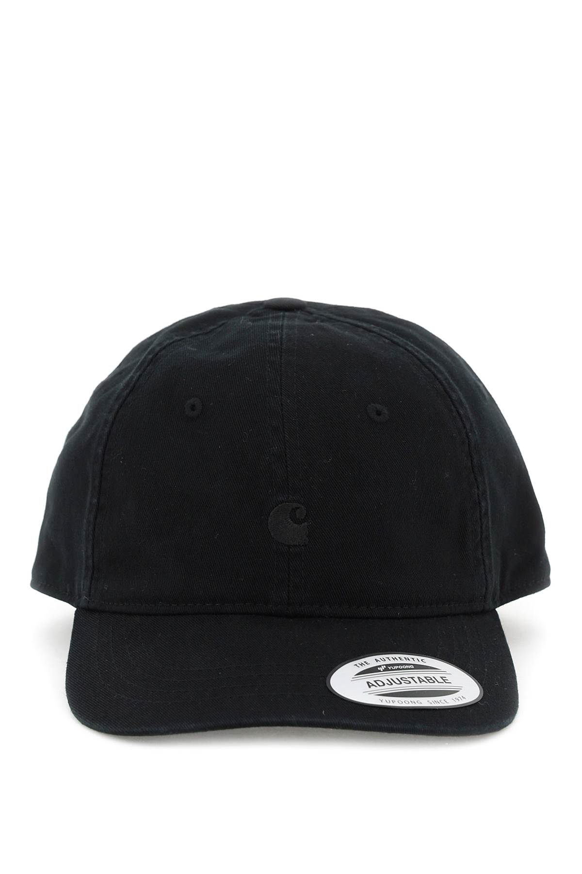 Black Cotton Madison Logo Cap