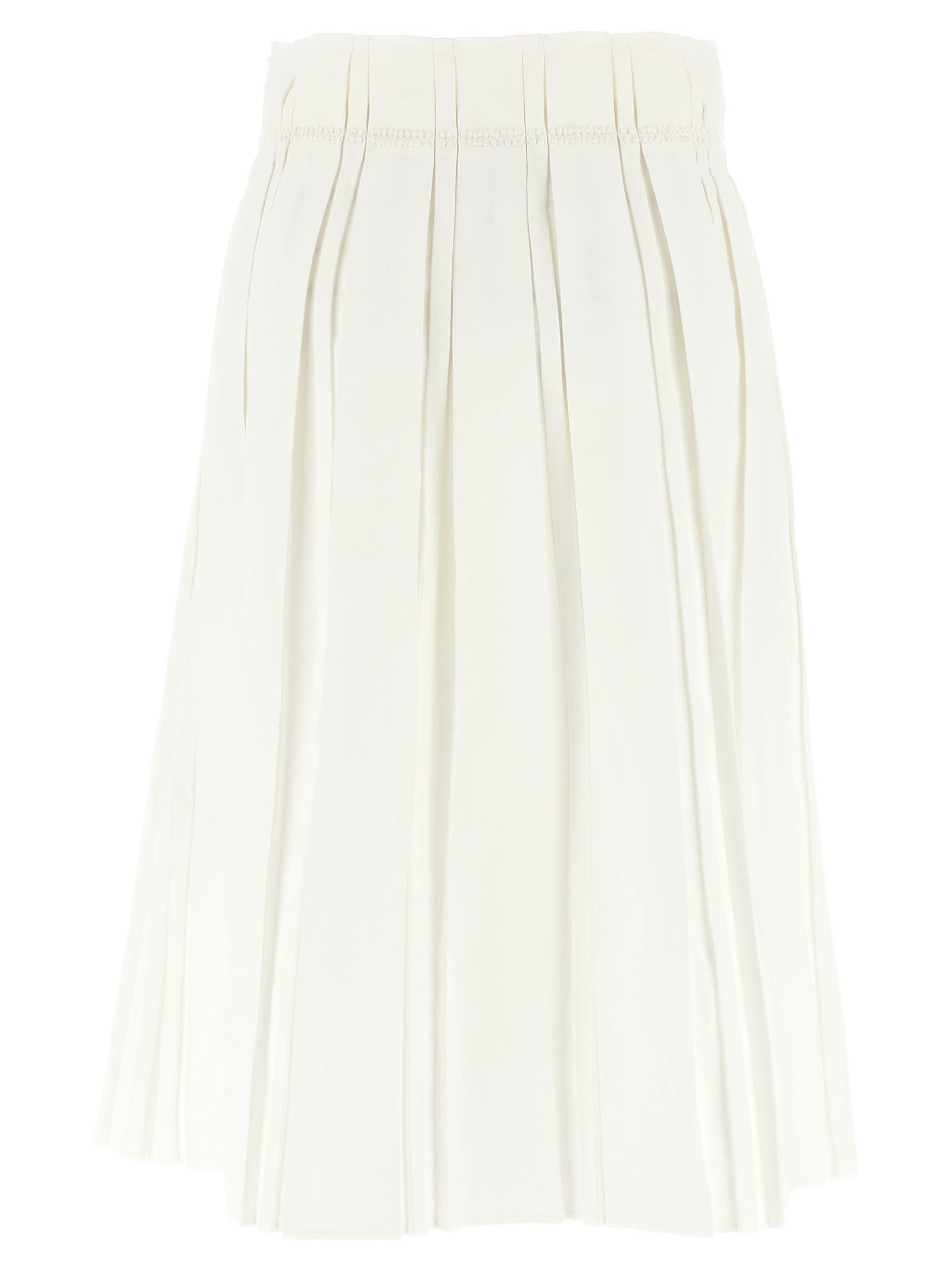 Shop Jil Sander Midi Skirt