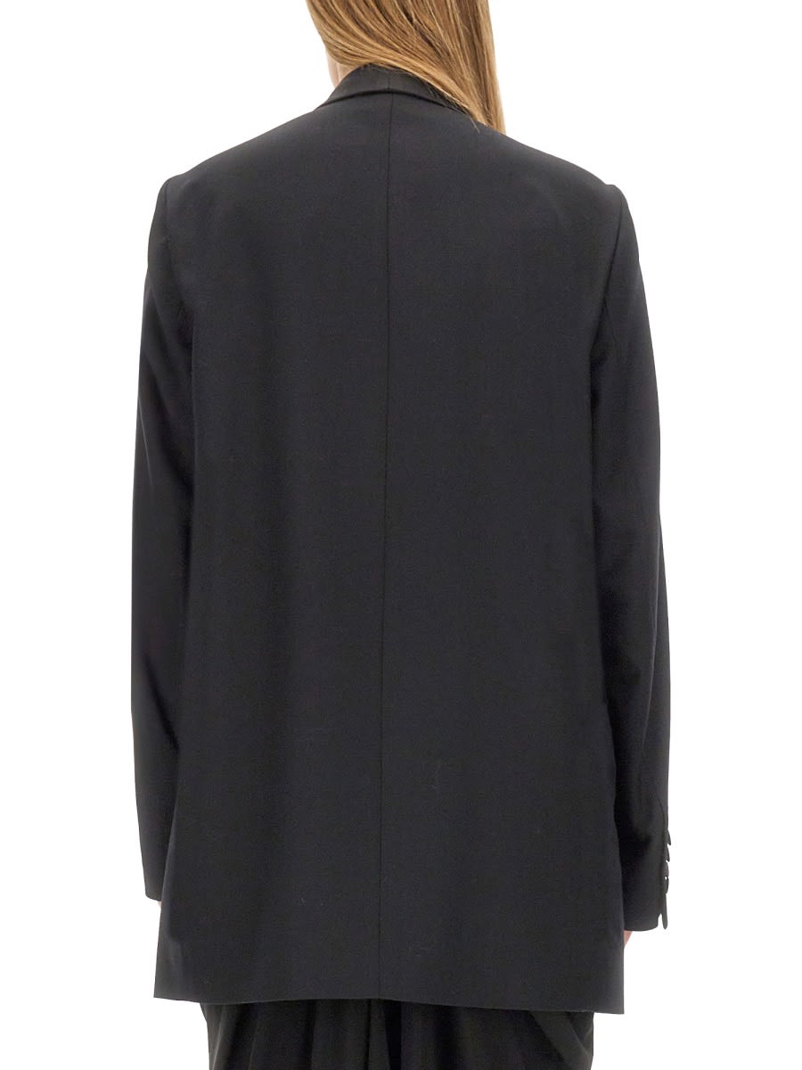 Dries Van Noten Blinker Tux Double-breasted Blazer In Black