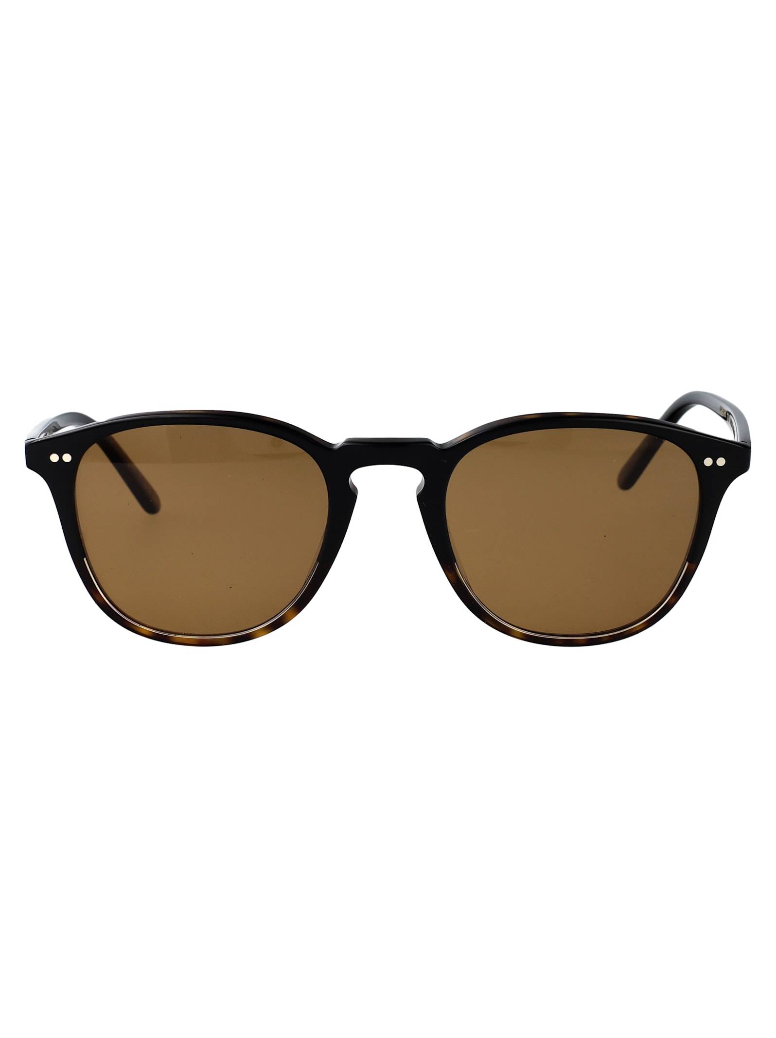Oliver Peoples Ov5004su Riley Sun Acetate Round Sunglasses In Black