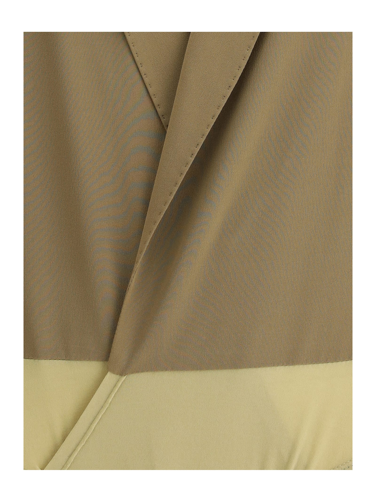 Petar Petrov Fitted Silk Blazer Bodysuit In Mud