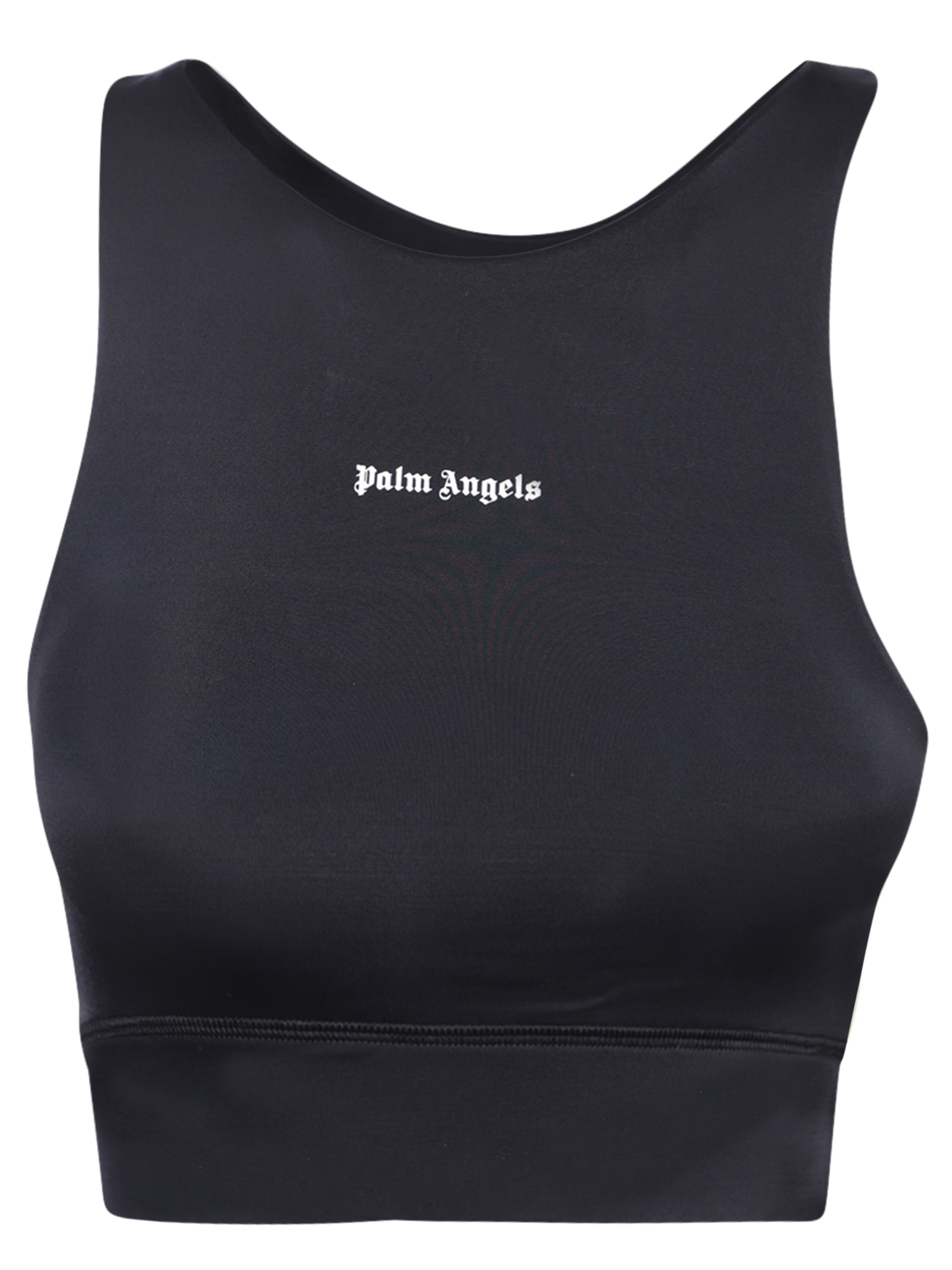 Shop Palm Angels Logo Training Top In Black