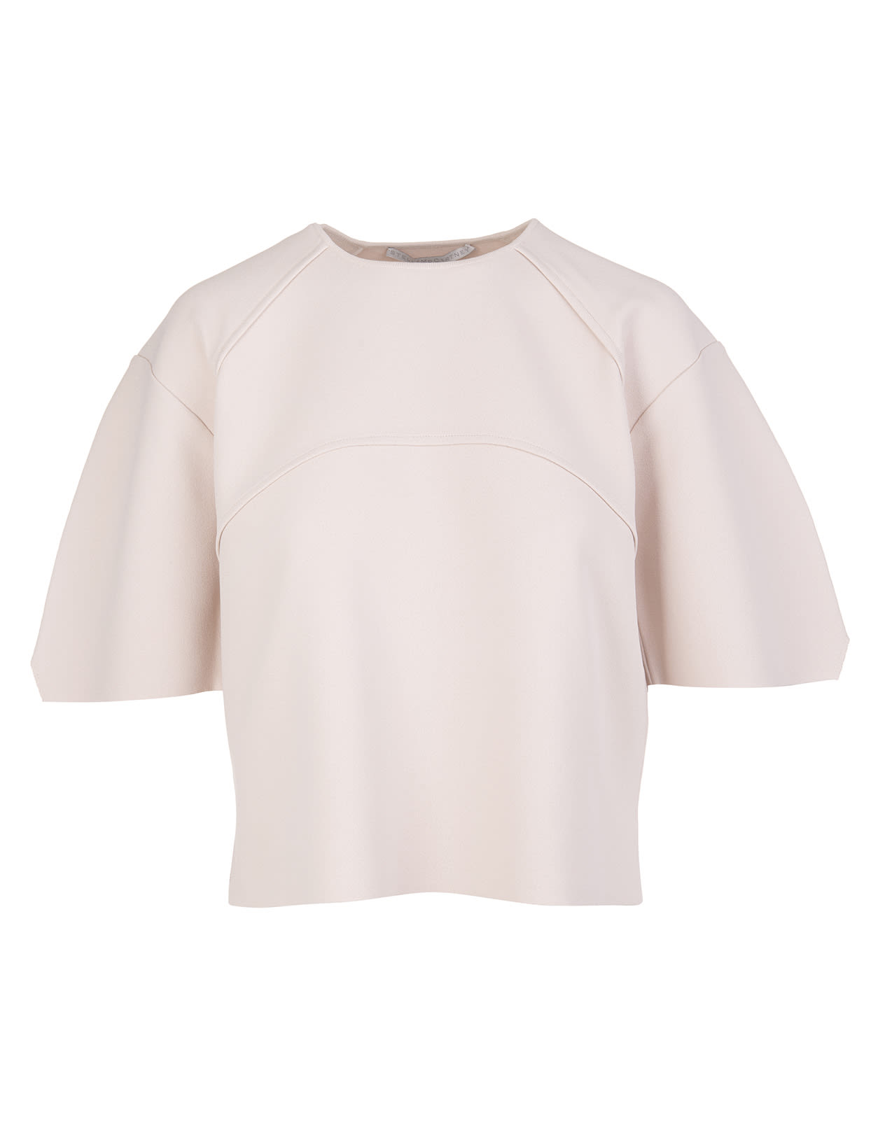 Stella McCartney Pale Pink Structured Cropped Top