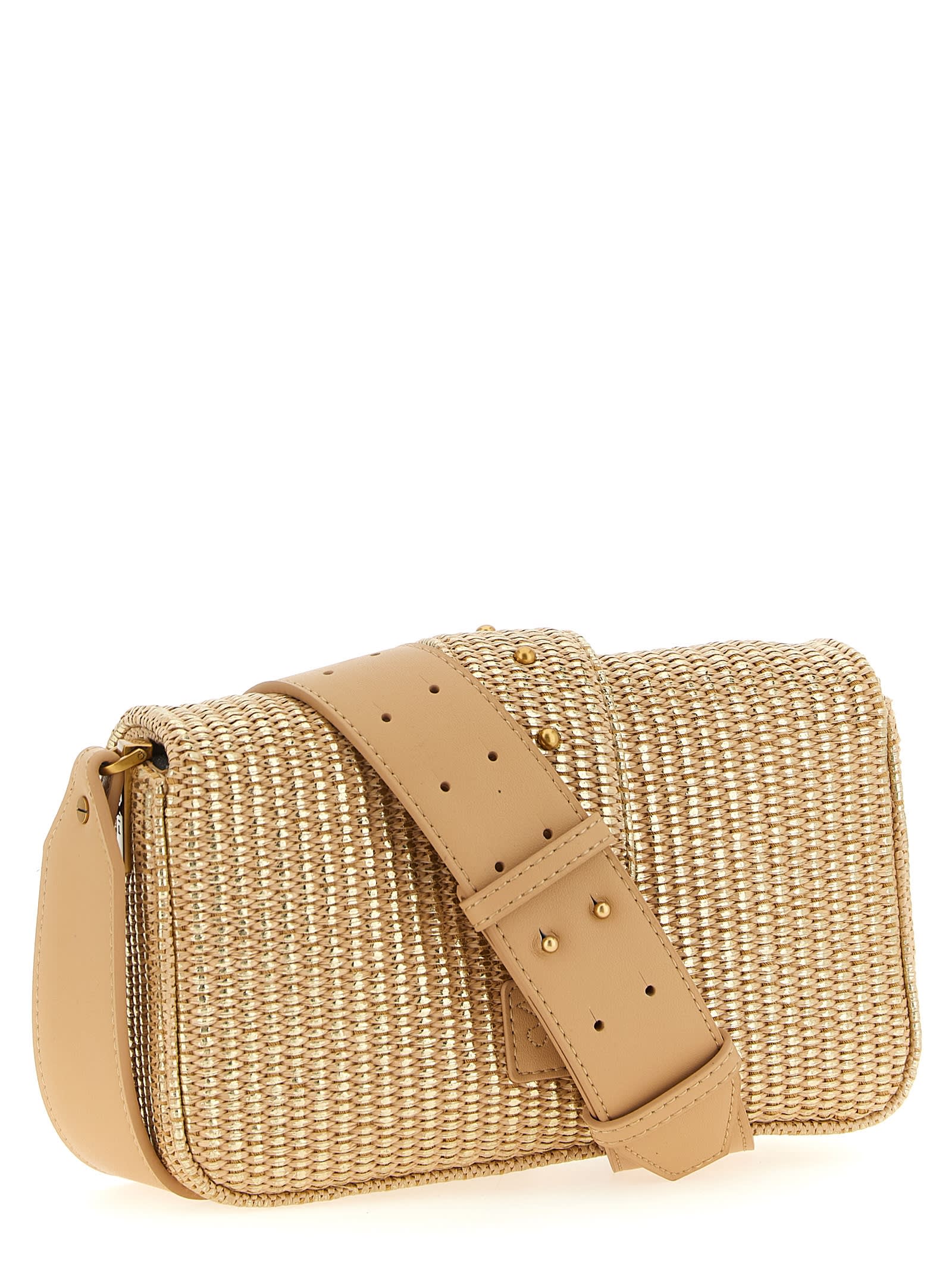 Pinko Love One Mini Slouchy Shoulder Bag