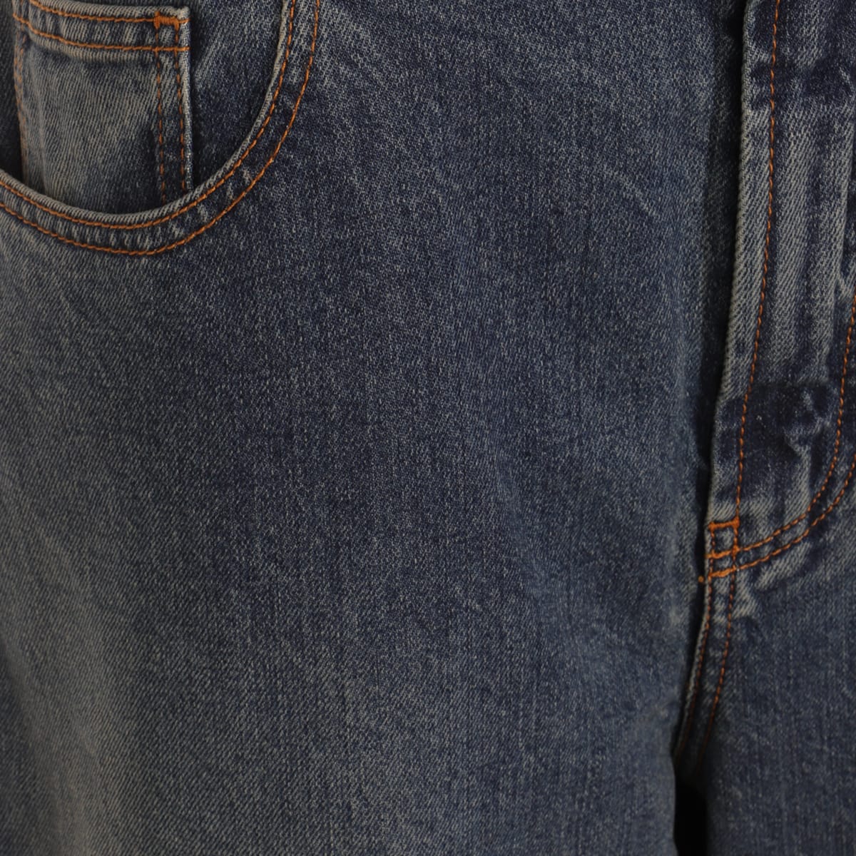 Alaïa Twisted Stitch Wide-leg Jeans In Blue