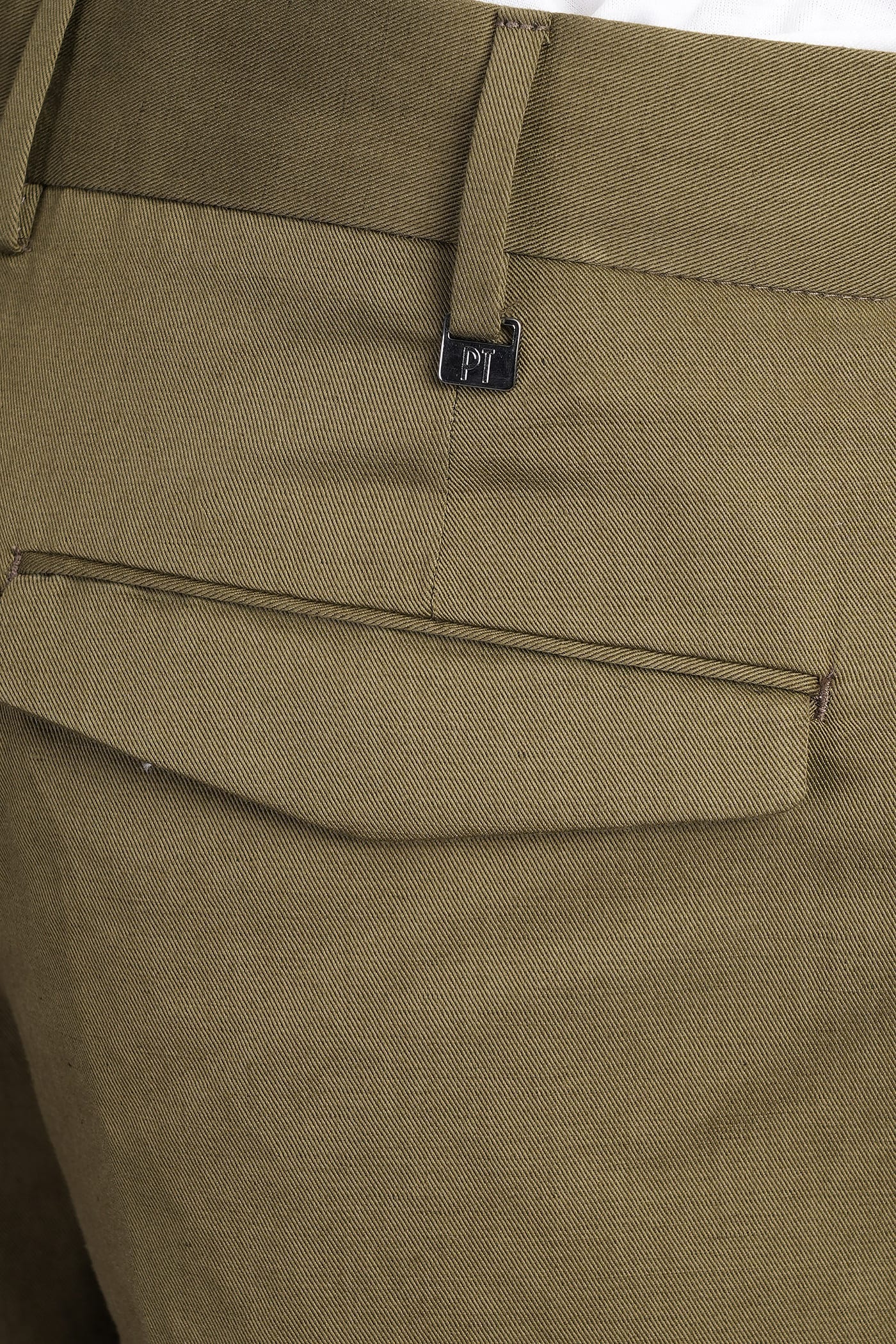 Pt Torino Bp65 Pants In Green Cotton In Green
